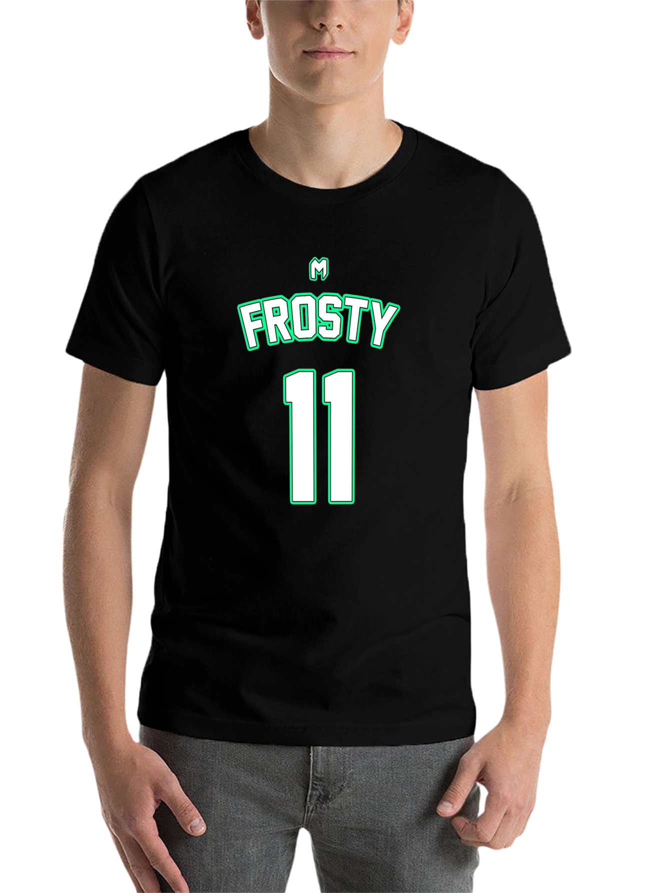 Black Frosty 11 Black T-Shirt view 7