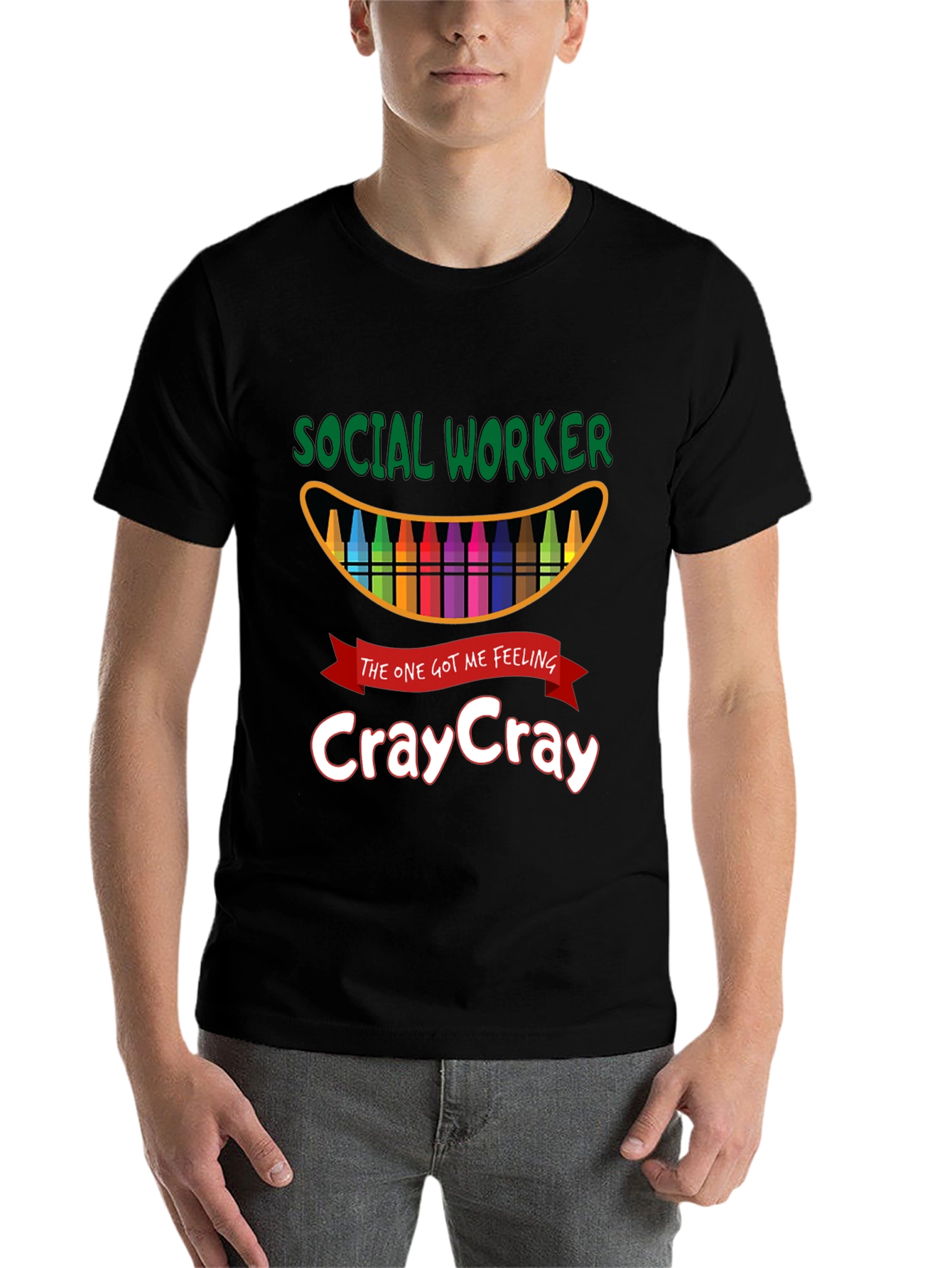 Black Social Worker CrayCray T-Shirt view 7