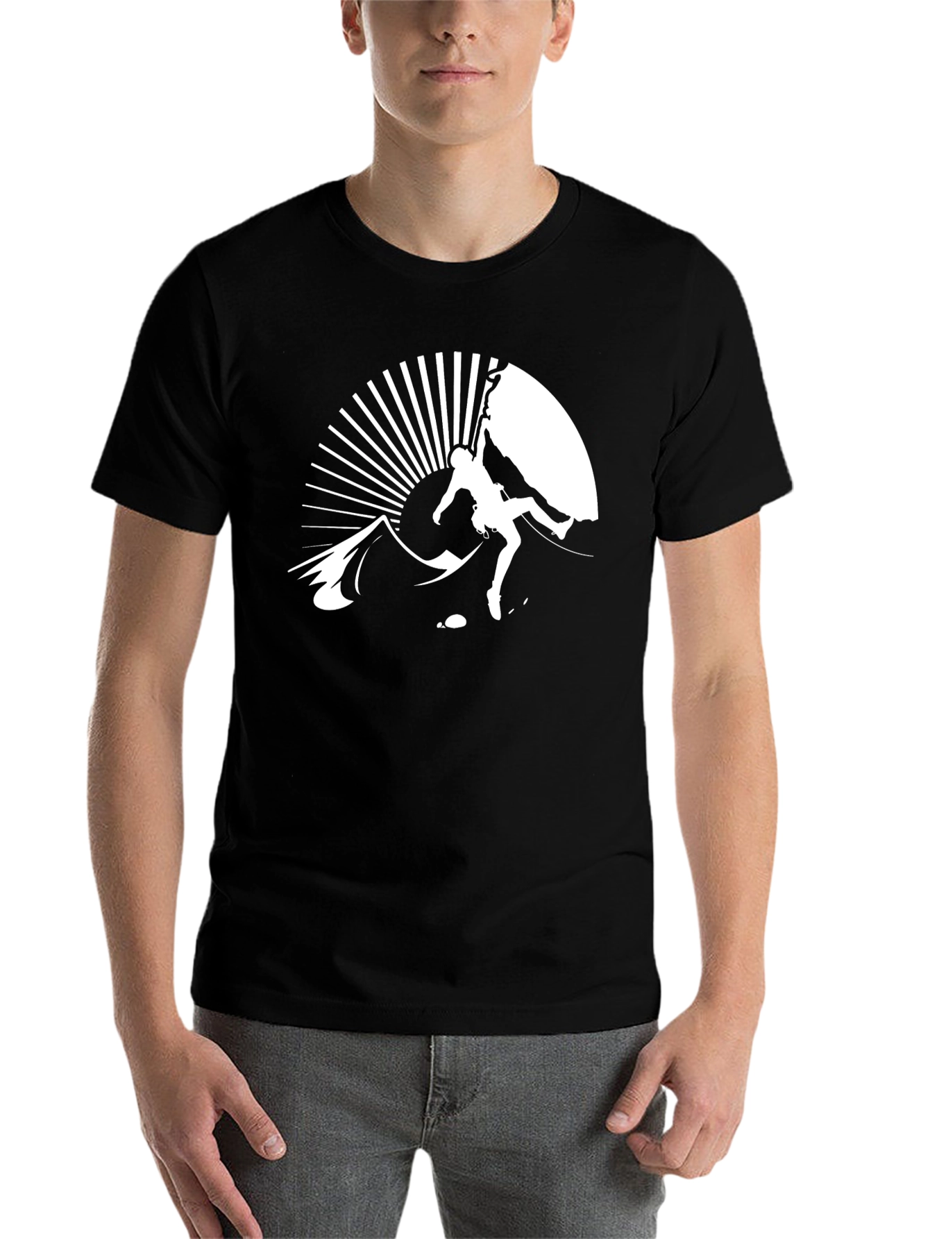 Black Climbing Graphic T-Shirt - Adventure Ready view 7