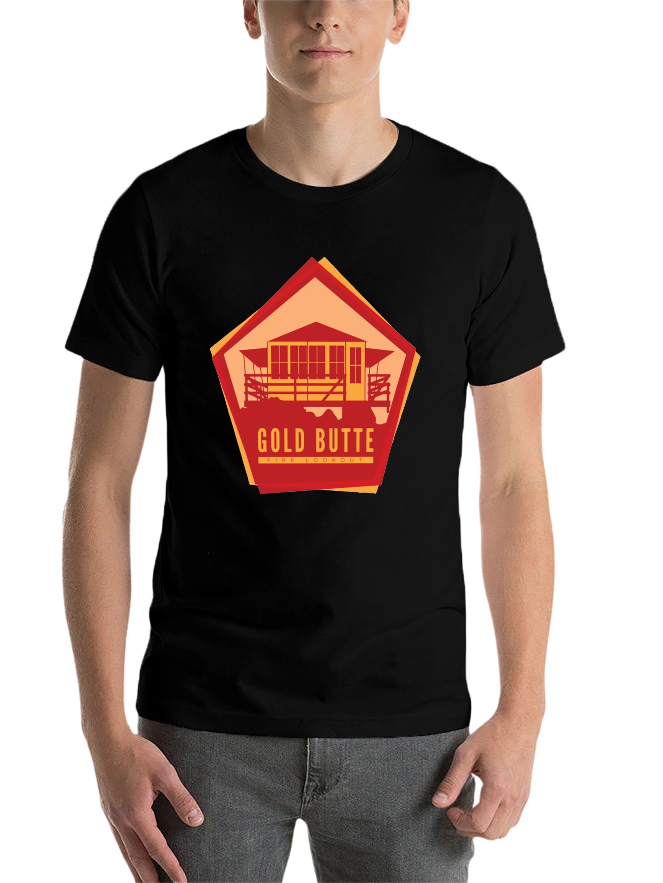 Black Gold Butte Fire Lookout Graphic Tee view 7