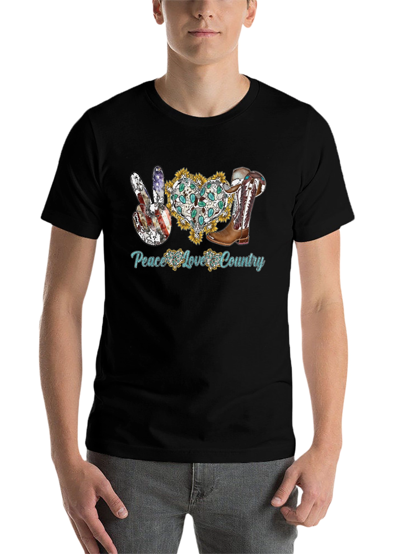 Peace Love Country Graphic Tee - 7