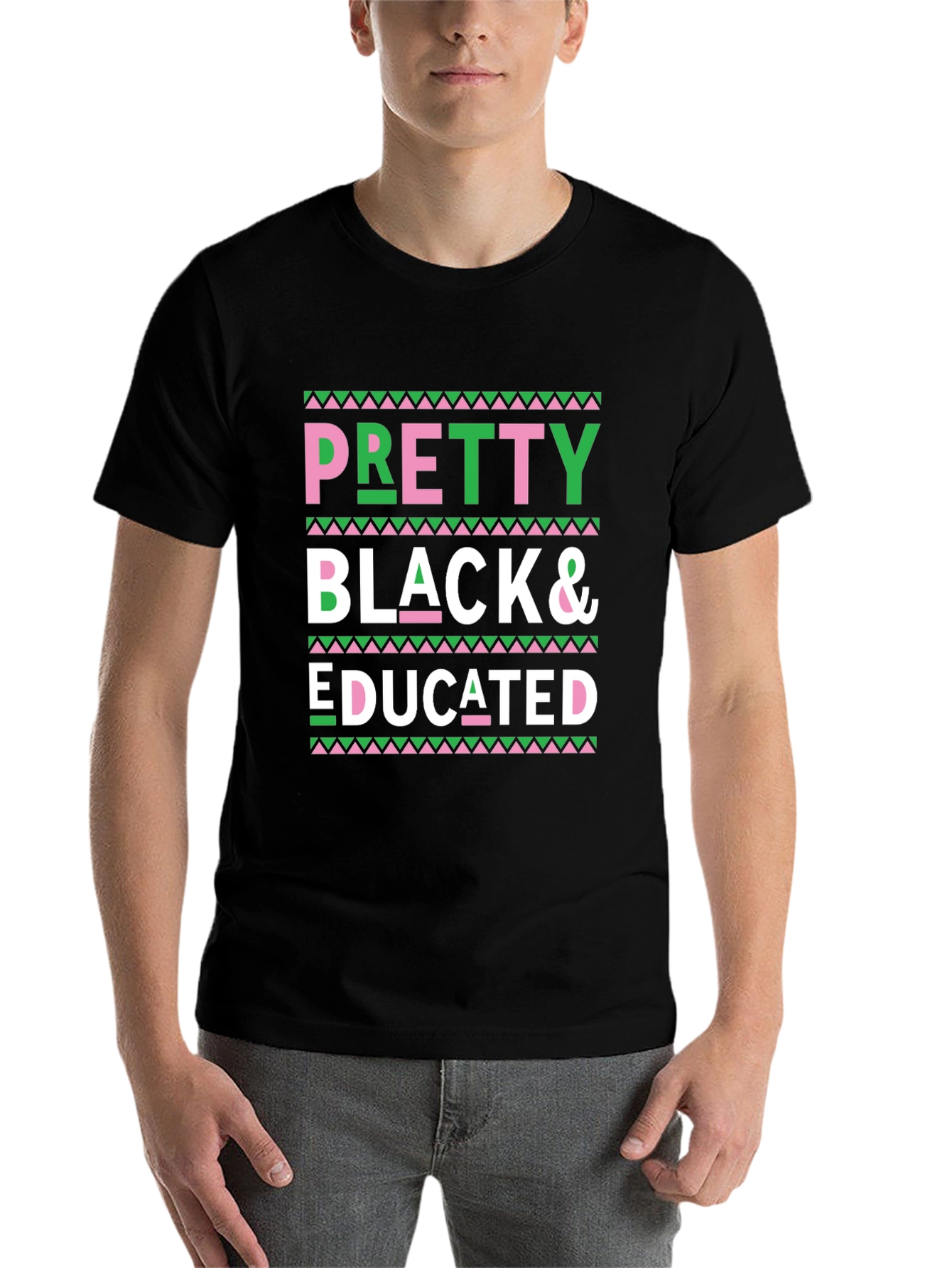 Black Pretty Black & Educated Tee view 7