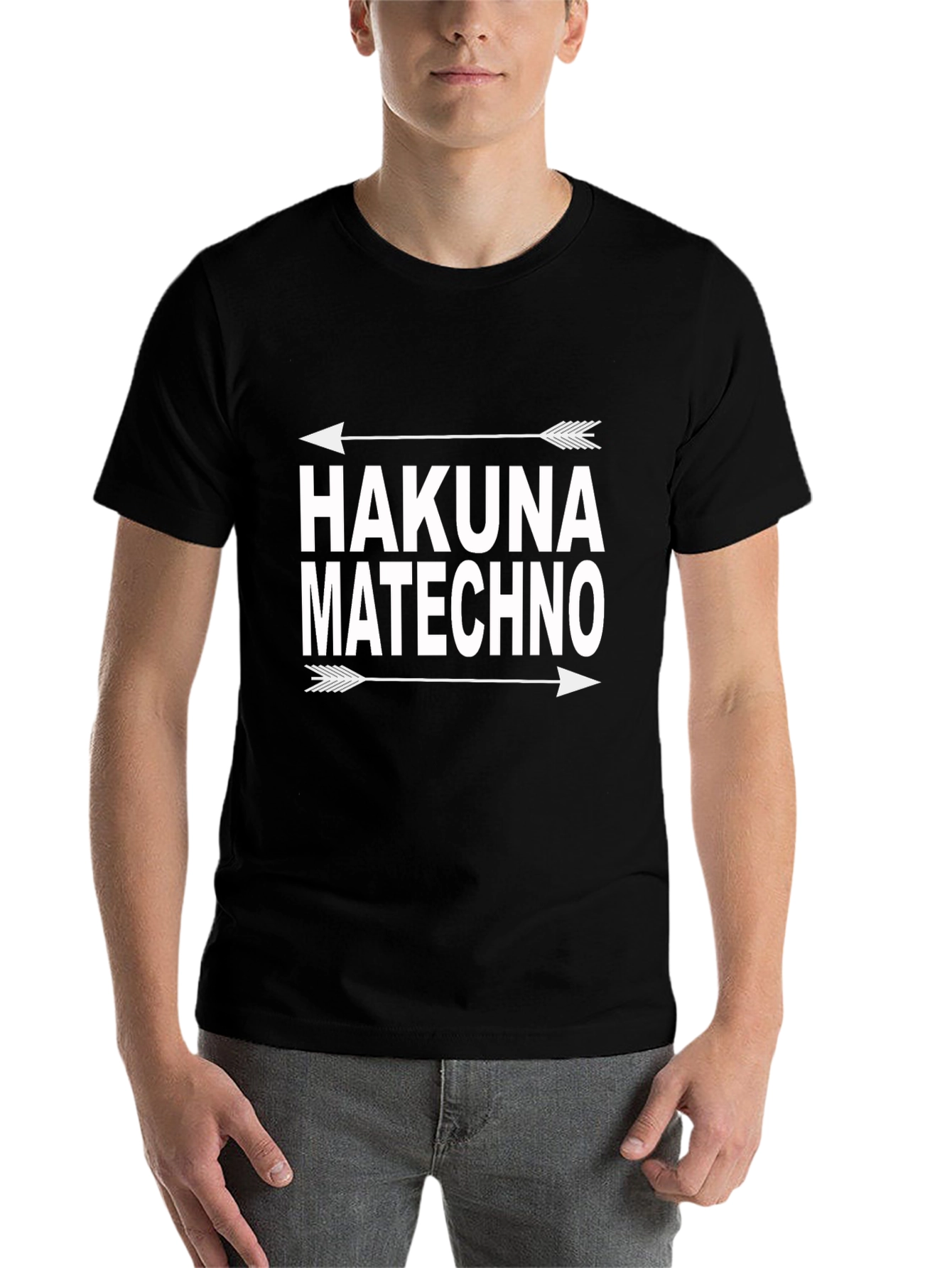 Black Hakuna Matechno Graphic Tee view 7