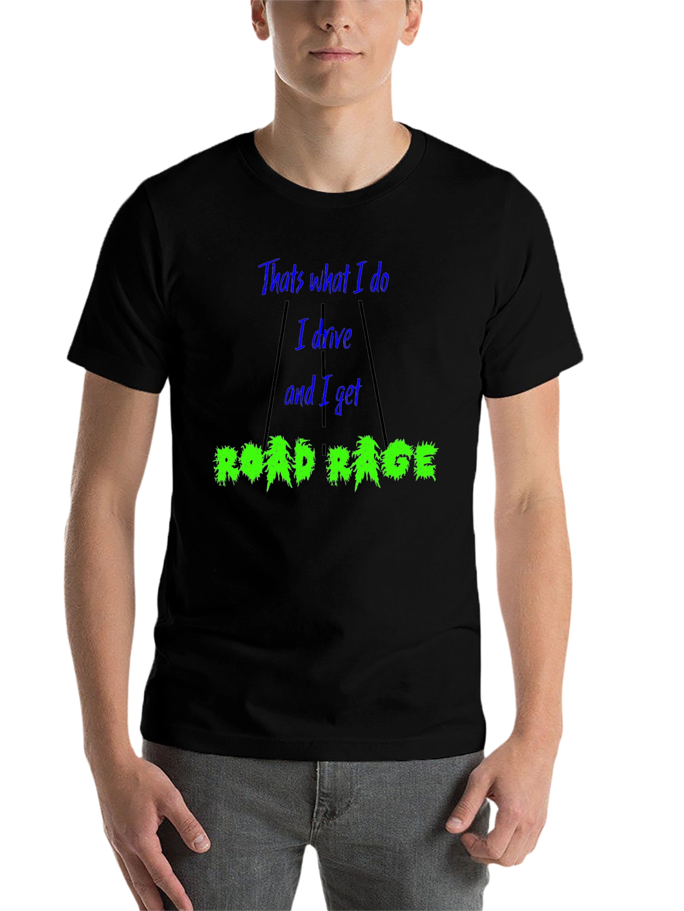 Black Road Rage T-Shirt view 7