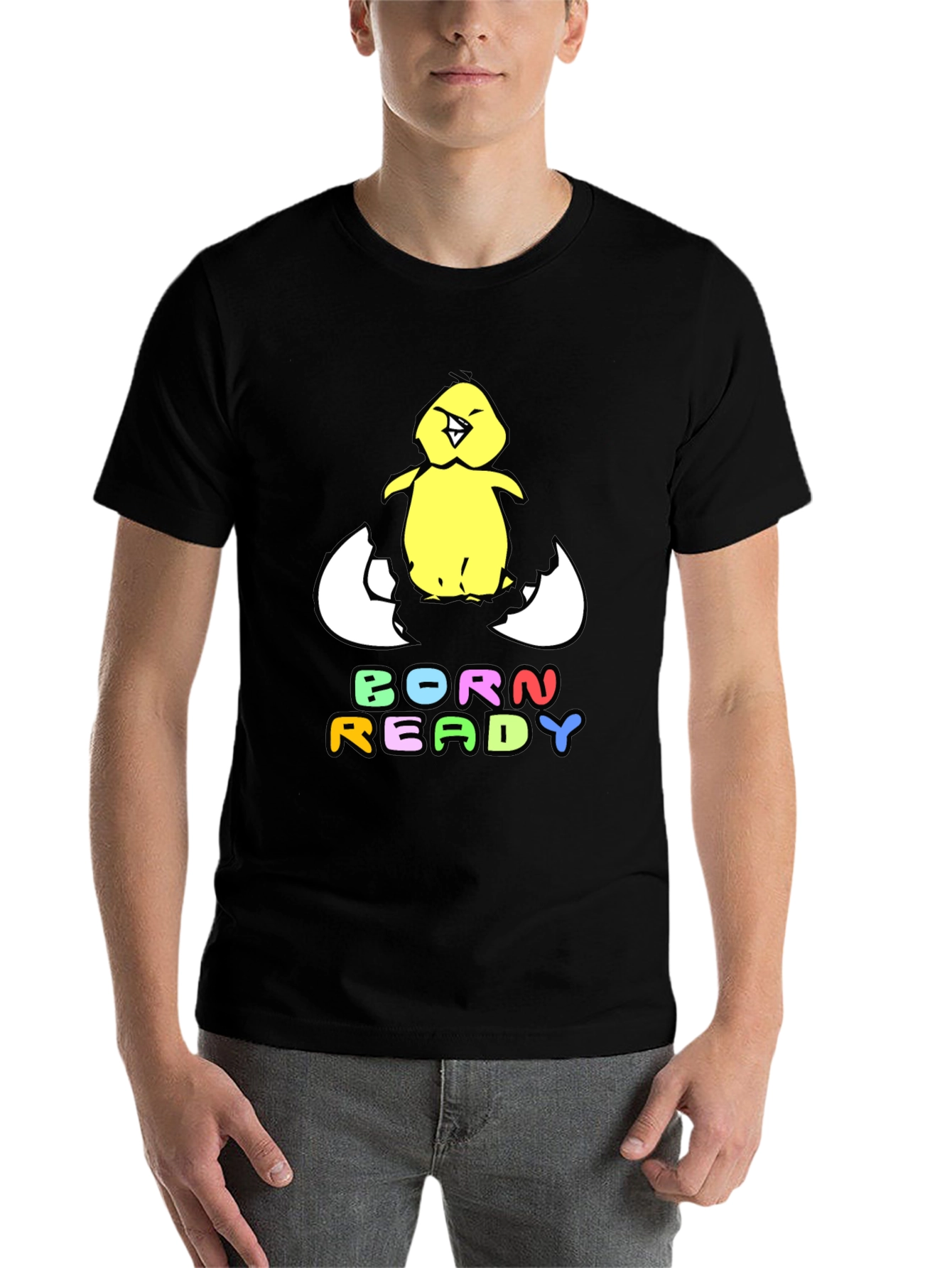 Black Born Ready Chick T-Shirt view 7
