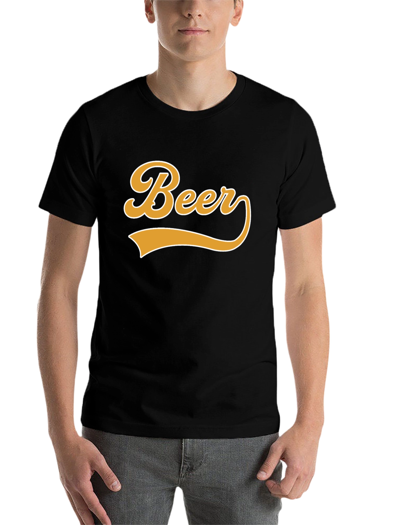 Black Beer Graphic T-Shirt - Soft Cotton Blend view 7