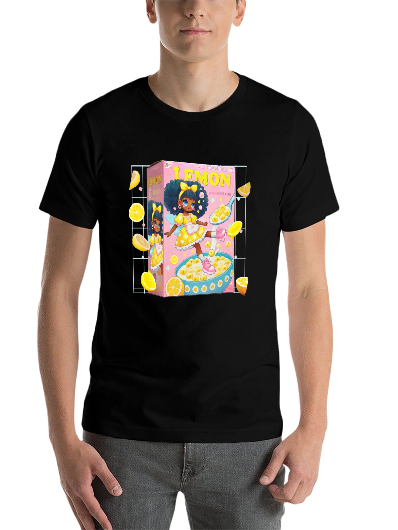 Black Lemon Wonderland Cereal T-Shirt view 7