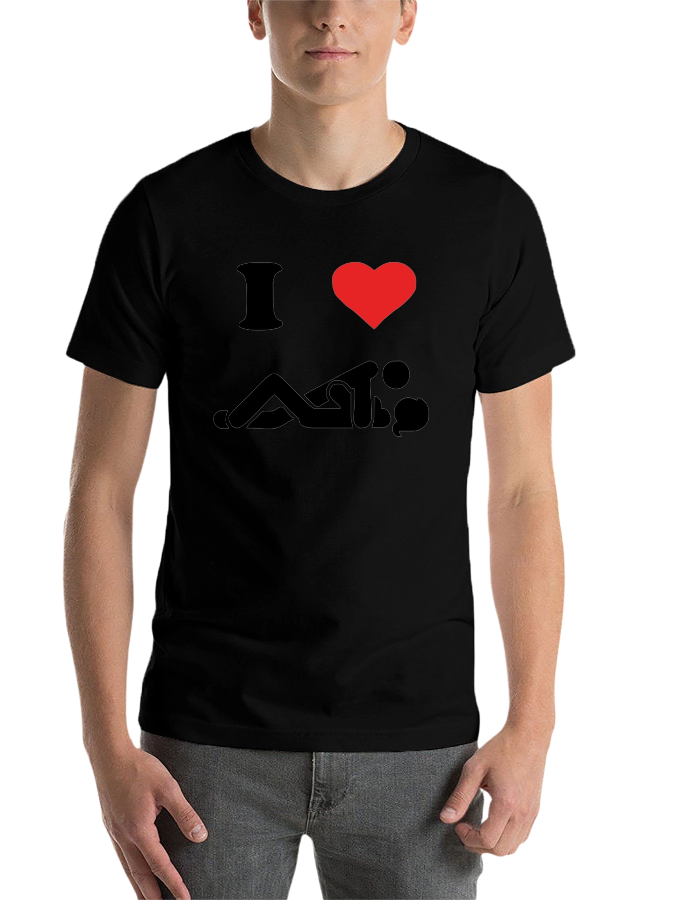 Black I Love Sex T-Shirt - Funny Graphic Tee view 7