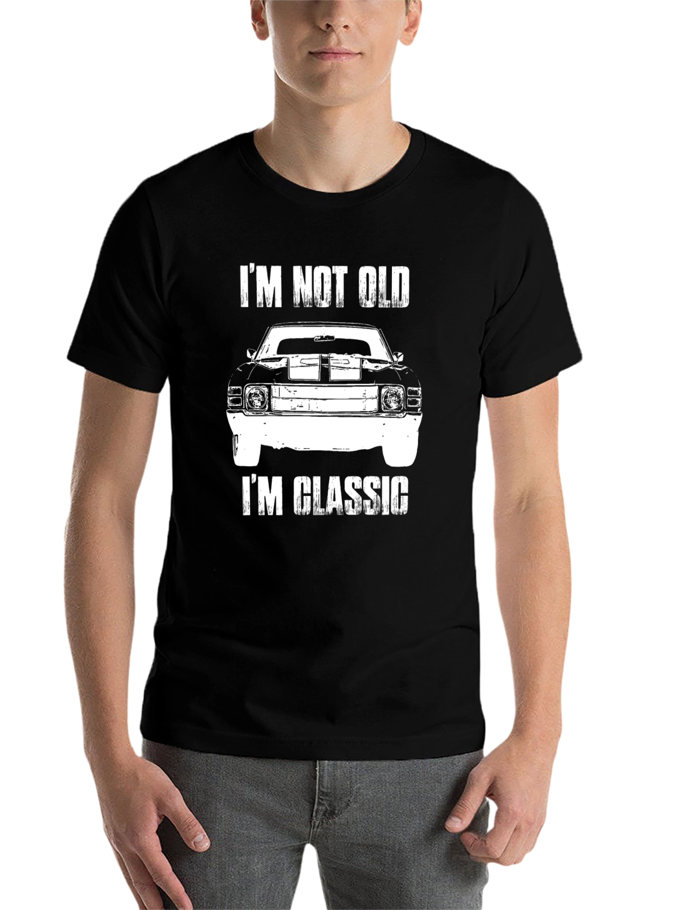 Black I'm Not Old I'm Classic Car Graphic T-Shirt view 7