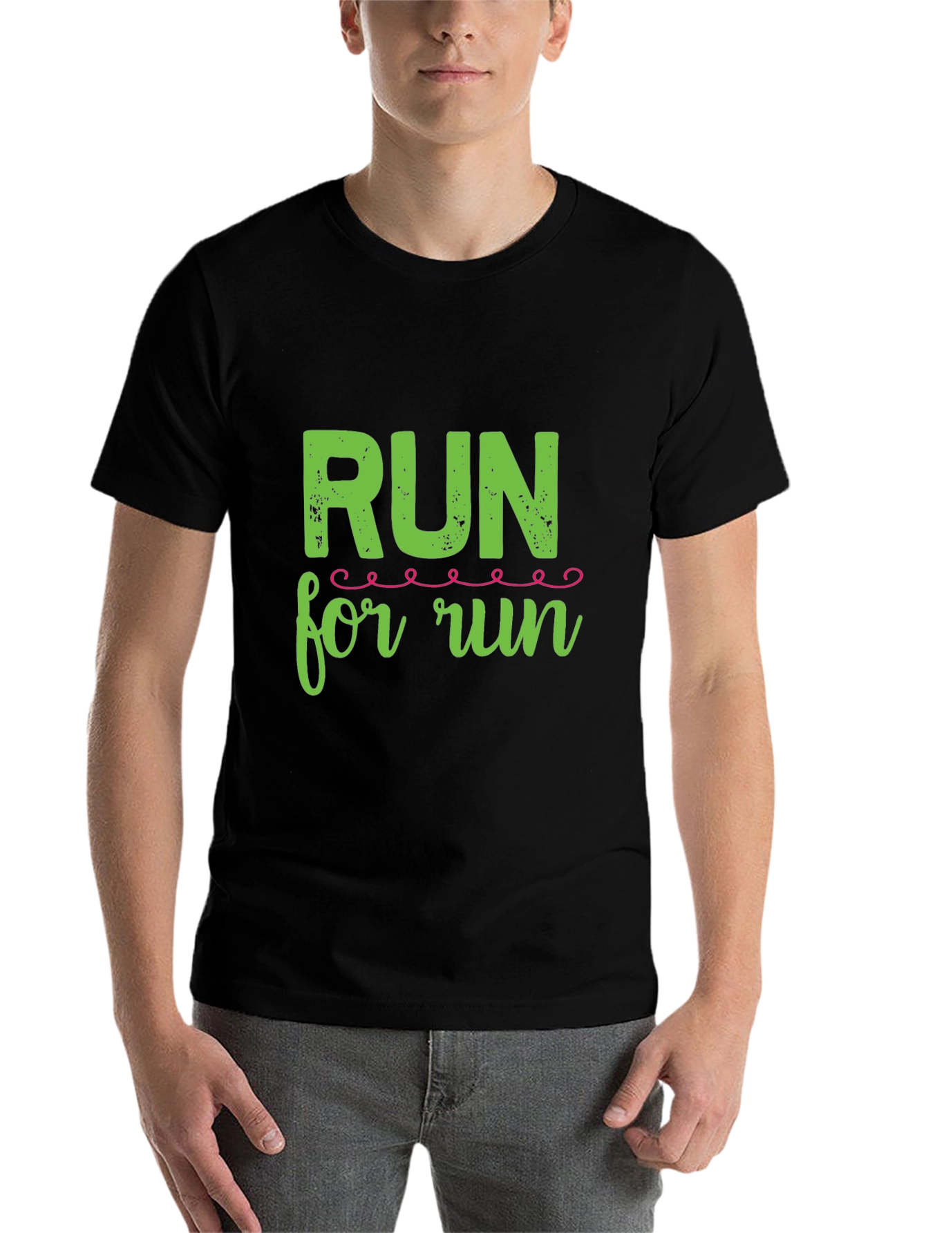 Black Run For Run Black T-Shirt view 7