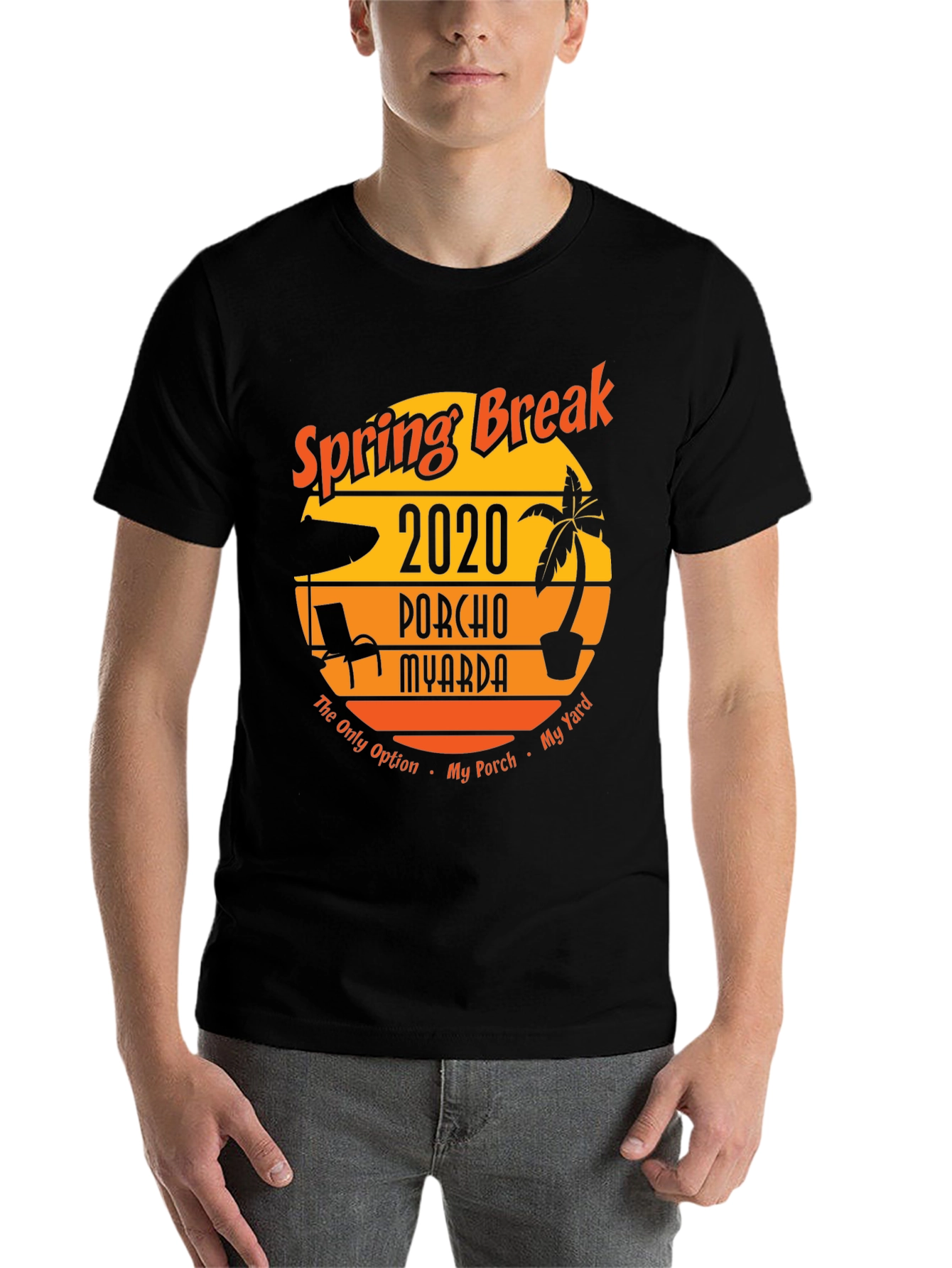 Black Spring Break 2020 Porcho Myarda T-Shirt view 7