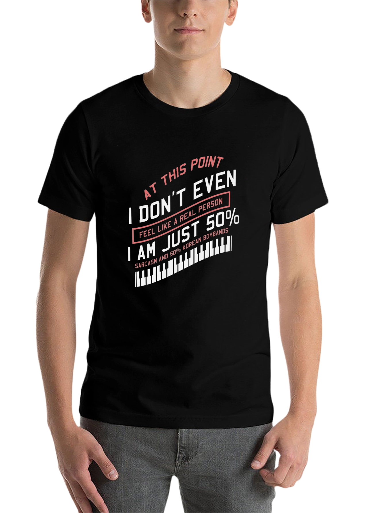 Black Humorous "I Don't Even" Graphic T-Shirt view 7