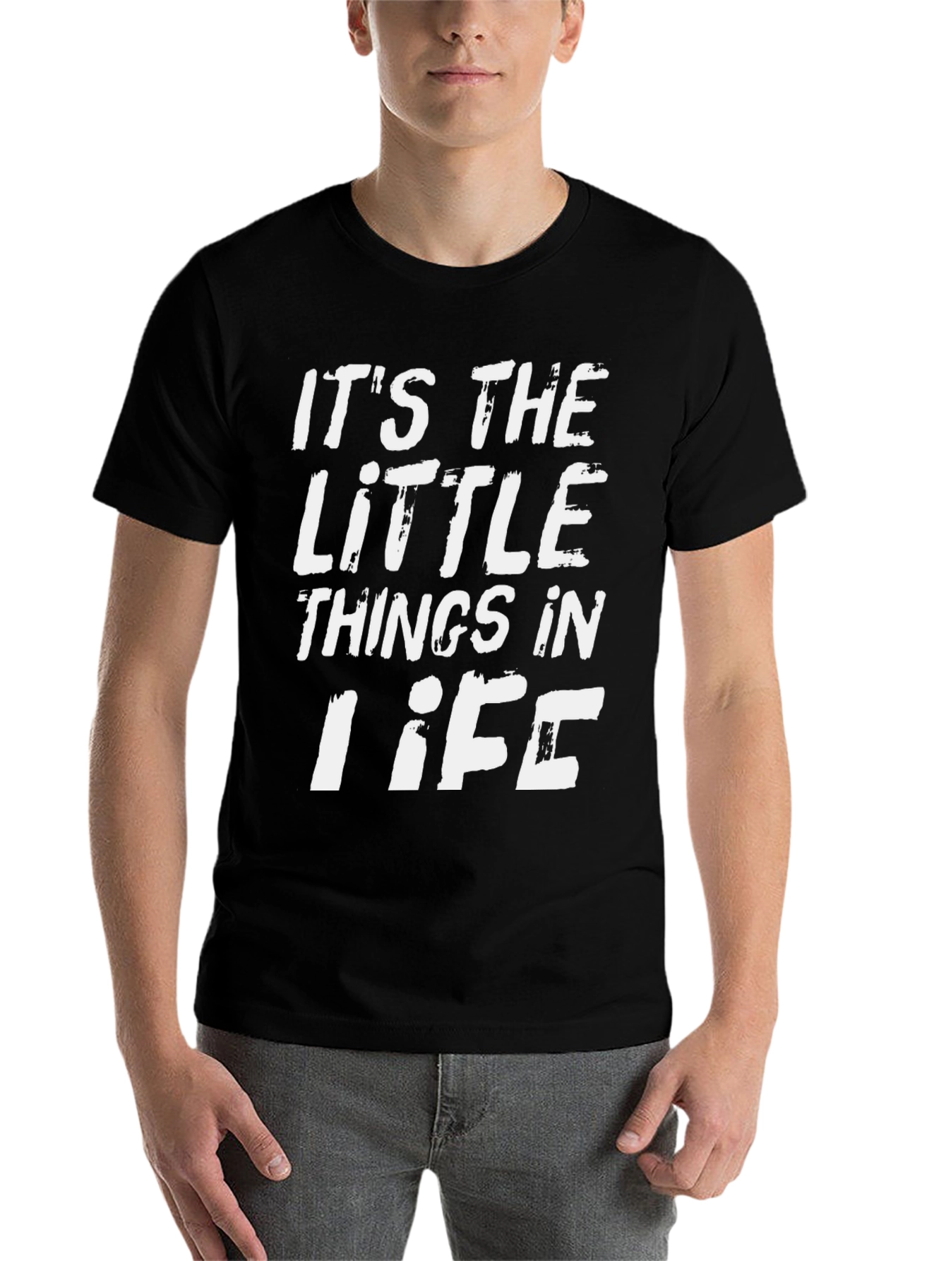 Black Little Things in Life Graphic T-Shirt view 7