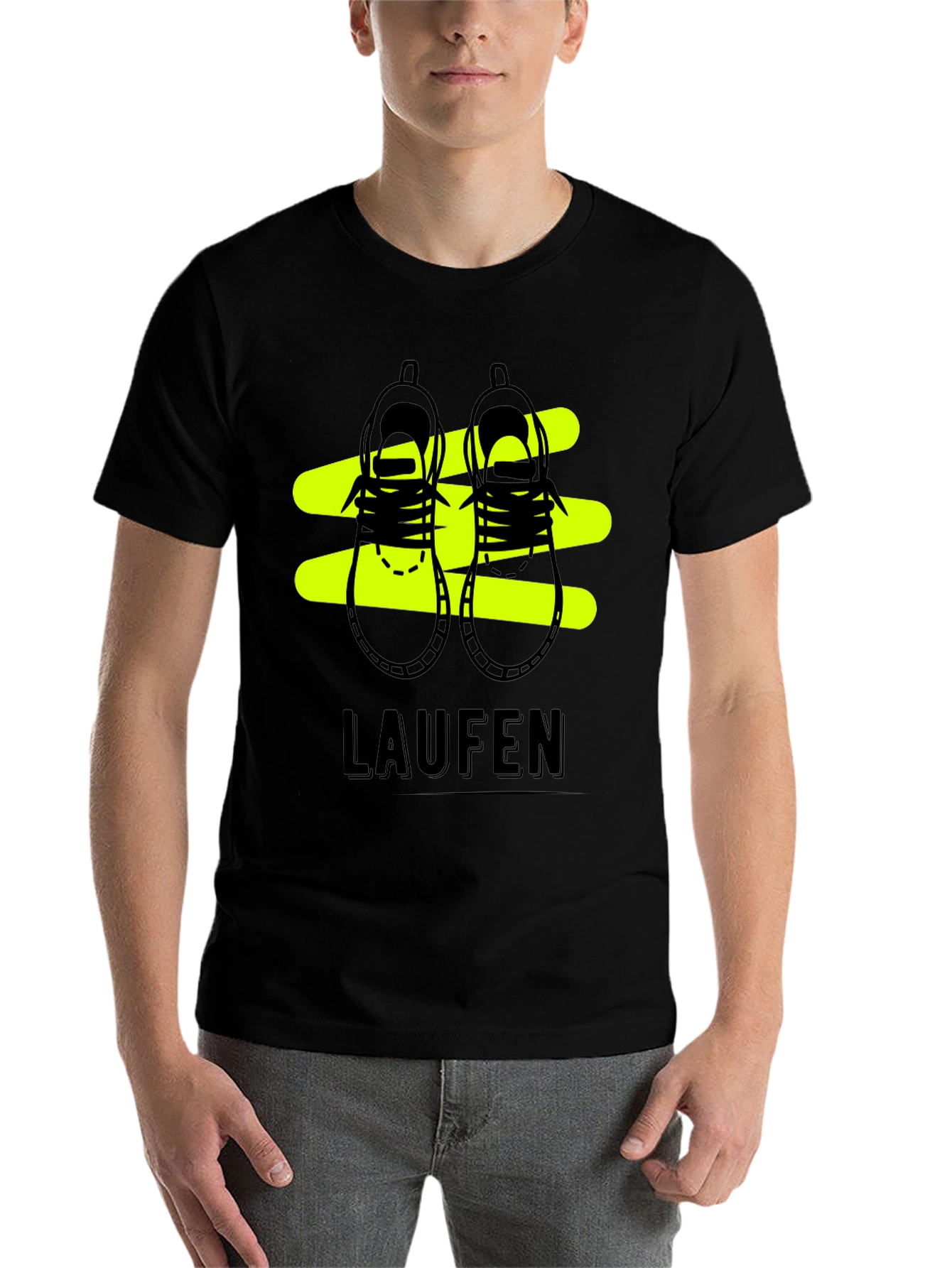 Black Laufen Black Graphic Tee - Running Shoes view 7