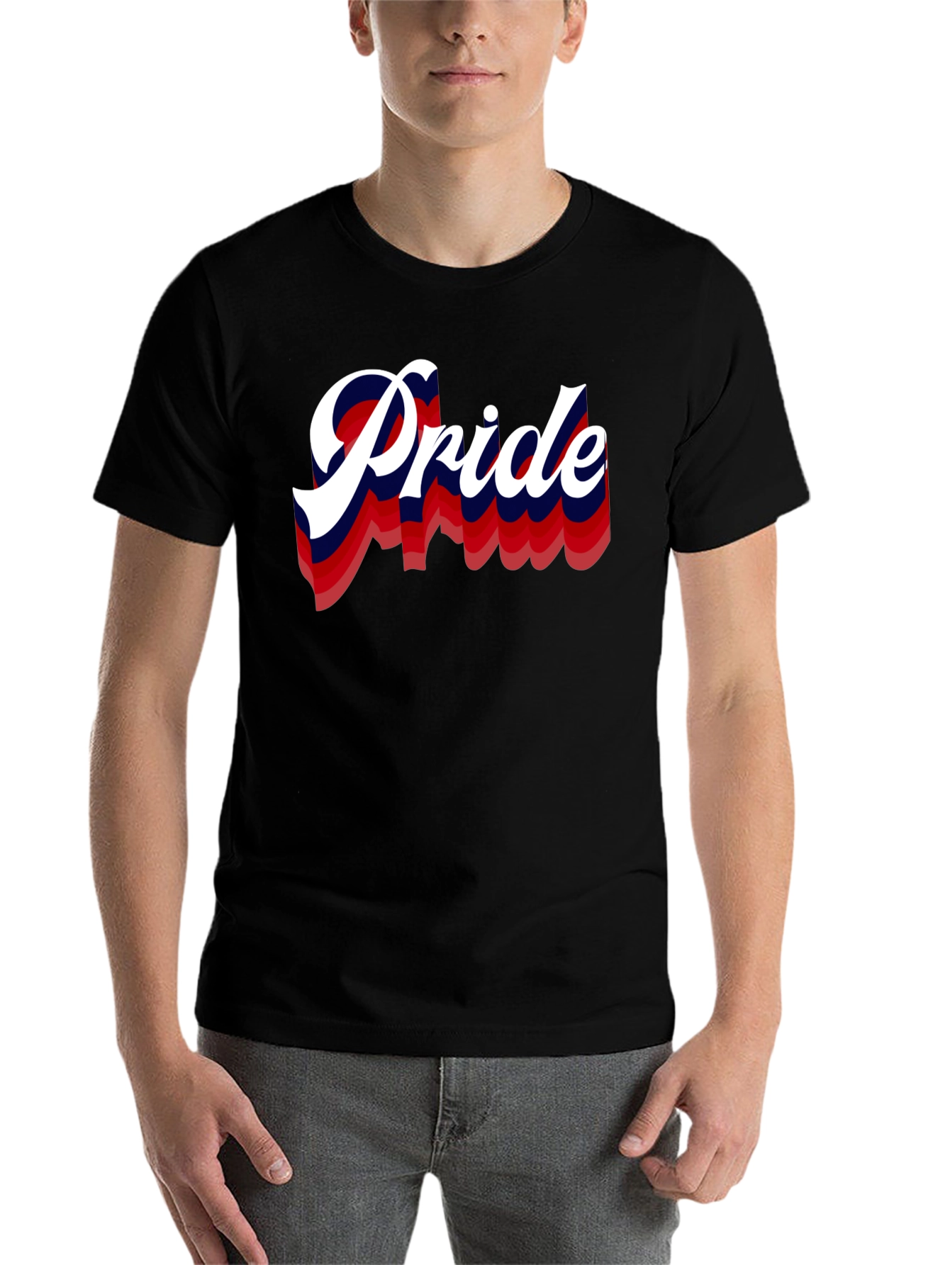 Black Pride Graphic Print Black T-Shirt view 7