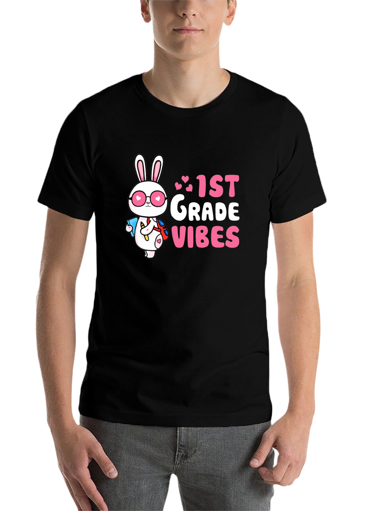 1st Grade Vibes Bunny T-Shirt - 7