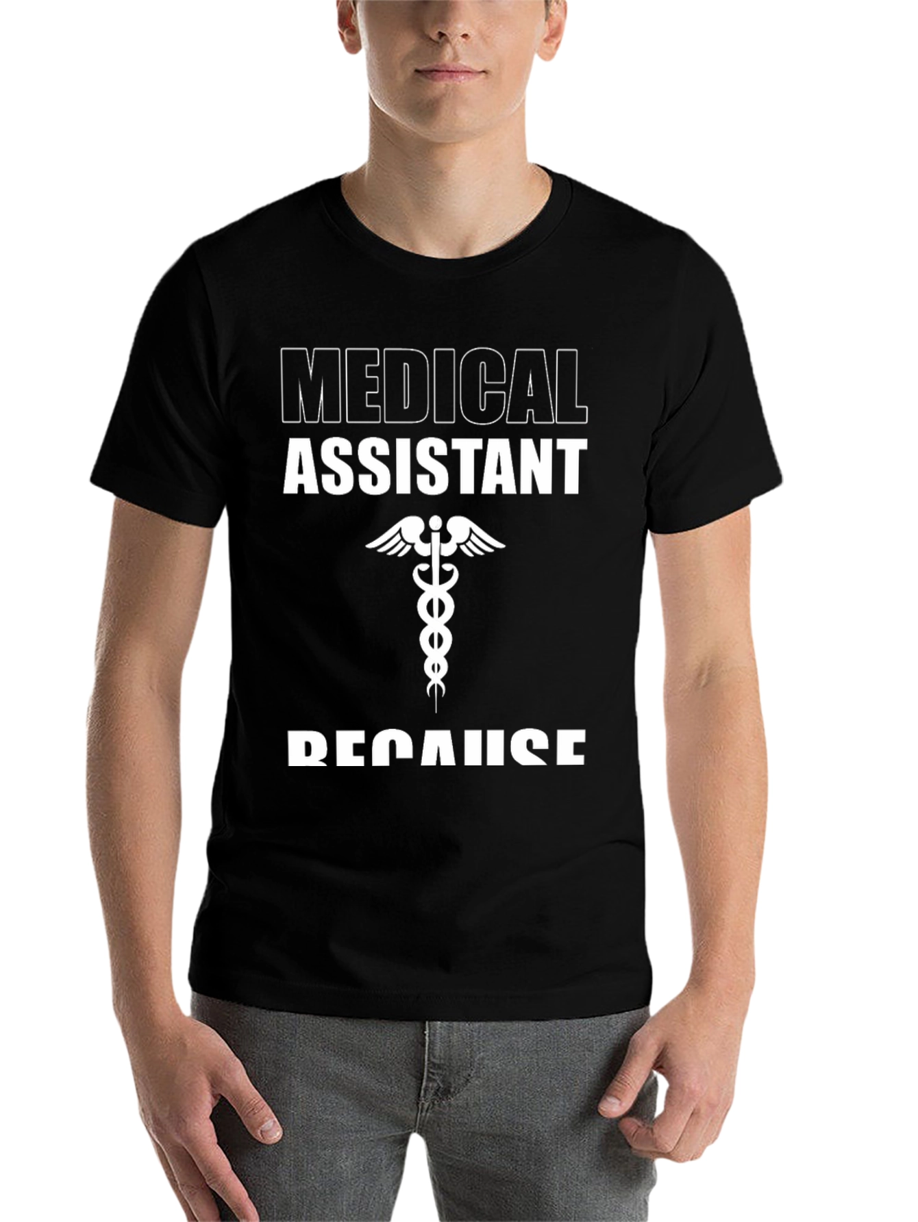Black Medical Assistant Graphic T-Shirt view 7