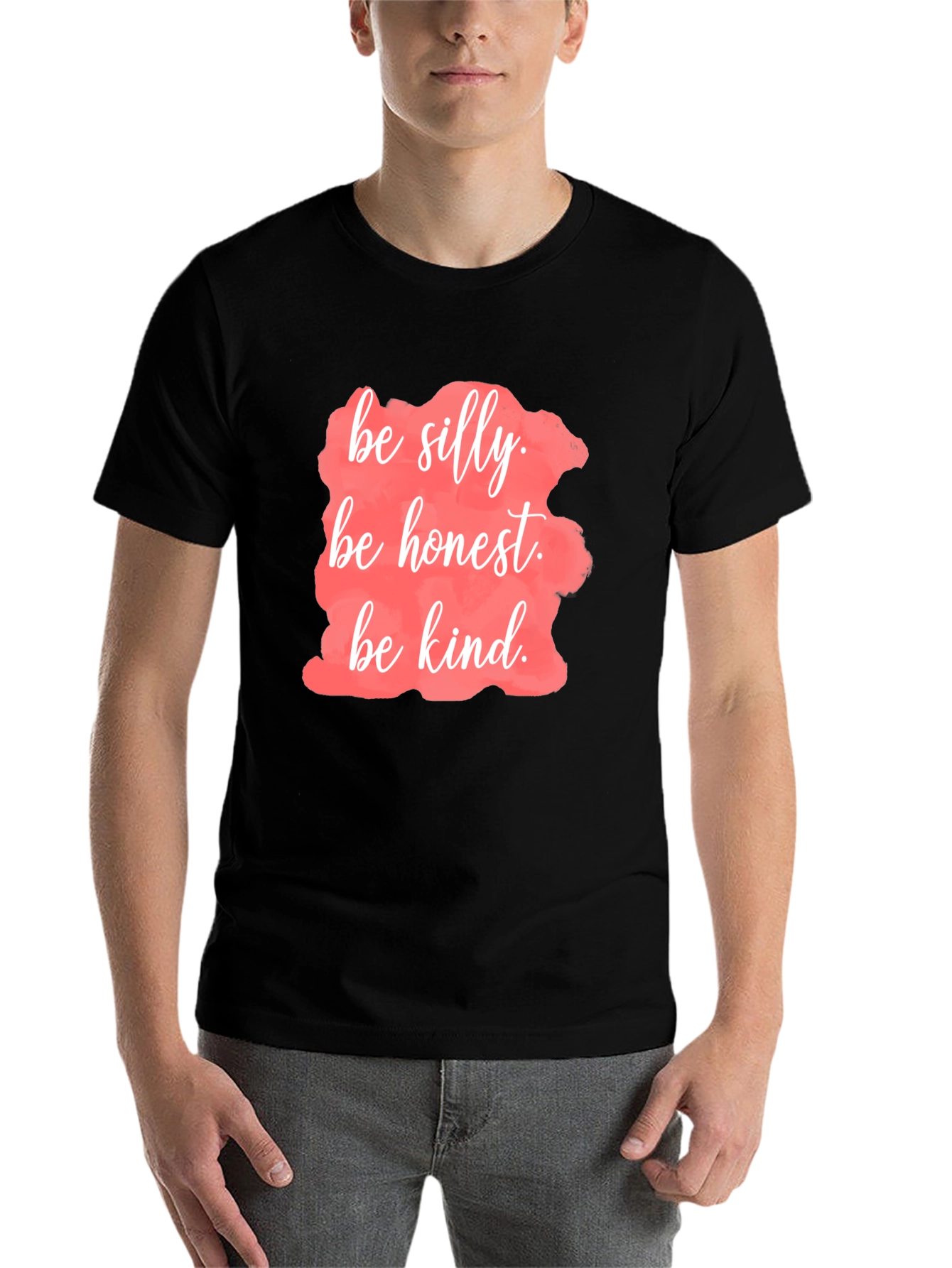 Black Be Silly, Honest, Kind T-Shirt view 7