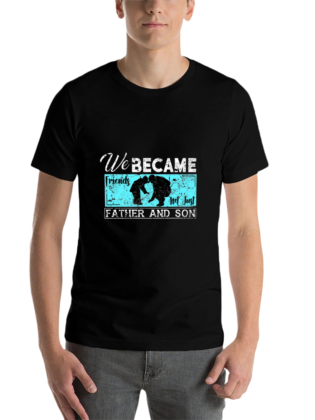 Black Father and Son "We Became" Graphic T-Shirt view 7