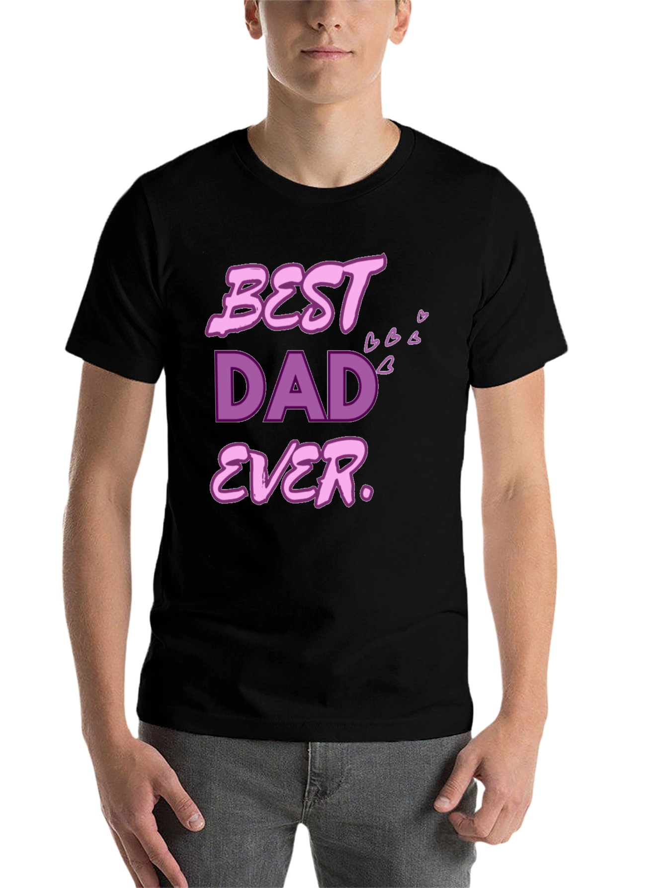 Black Best Dad Ever T-Shirt view 7