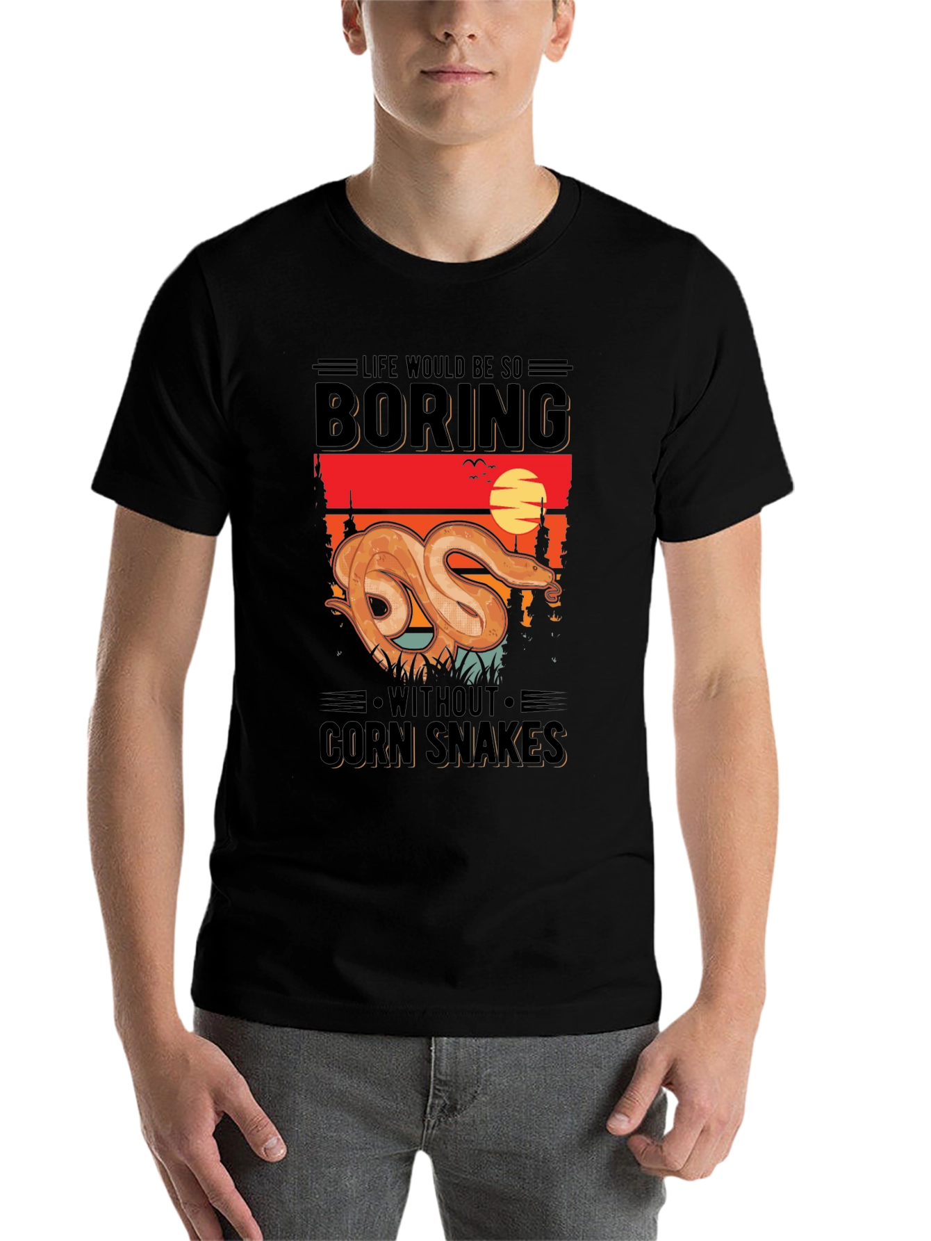 Life Would Be So Boring Corn Snake T-Shirt - 7