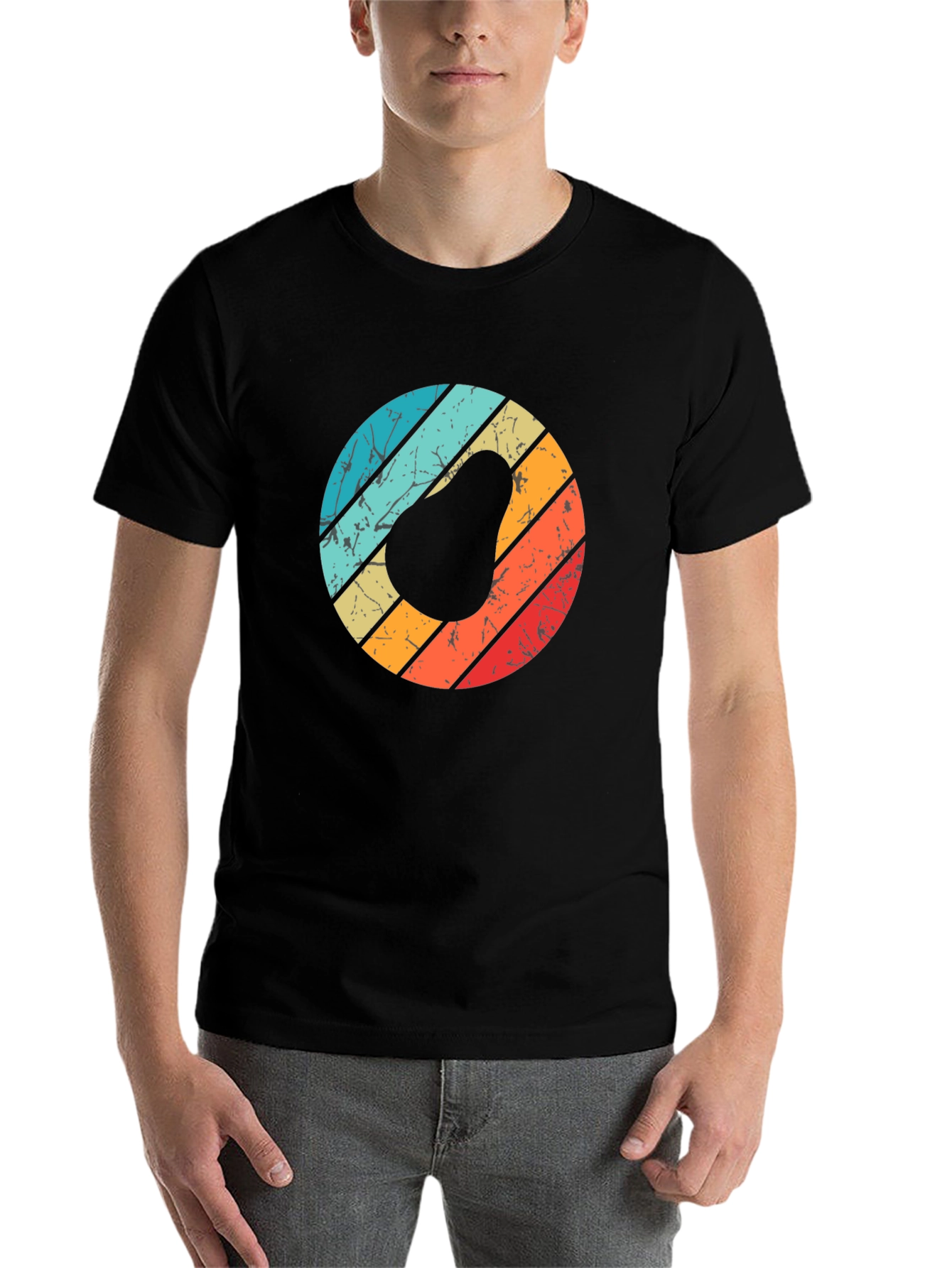 Black Retro Avocado Graphic Tee view 7