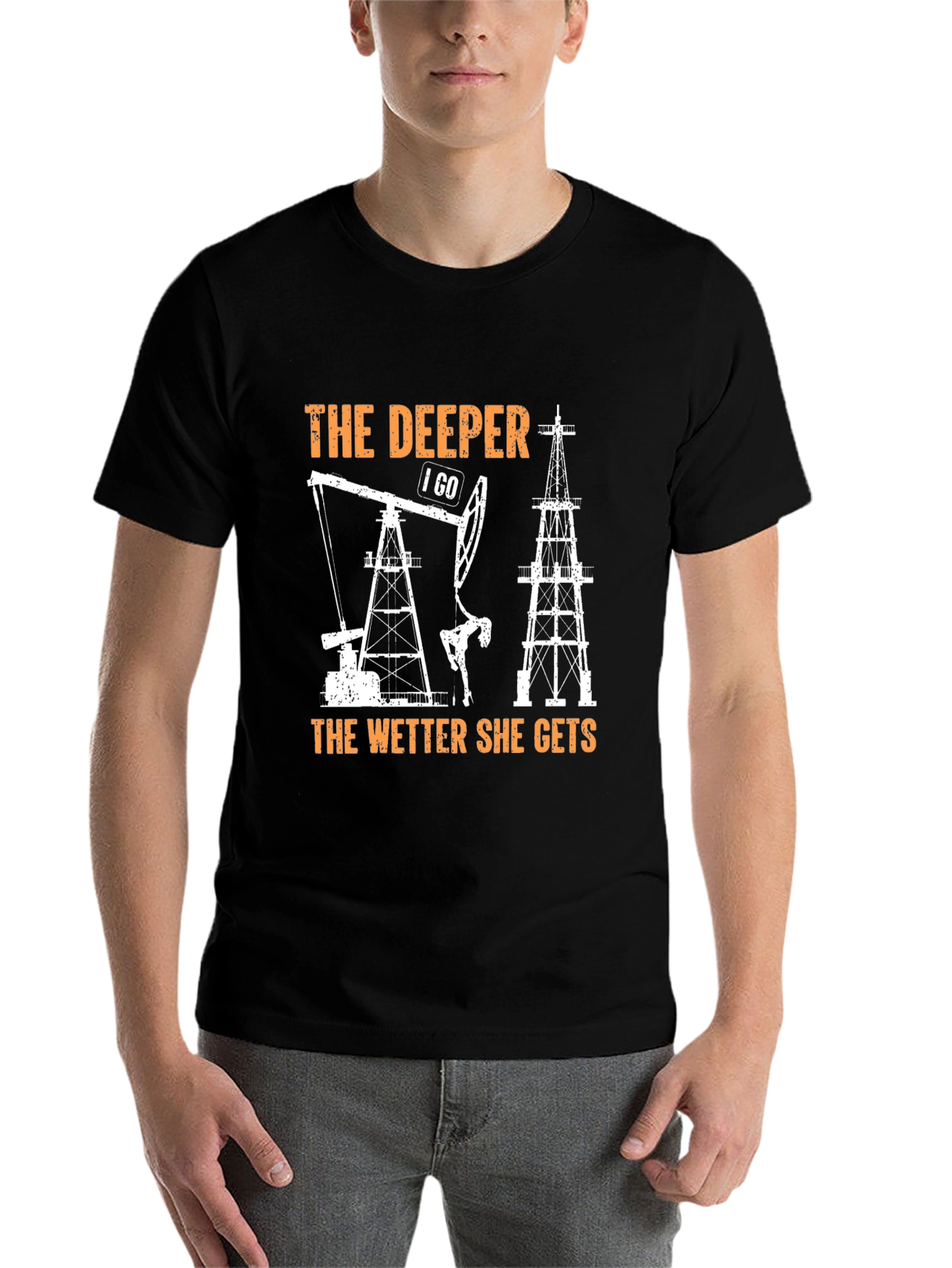 Black The Deeper I Go T-Shirt view 7