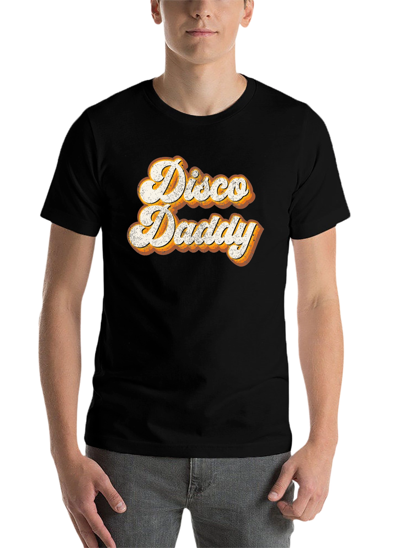 Black Retro Disco Daddy T-Shirt - Vintage Style view 7
