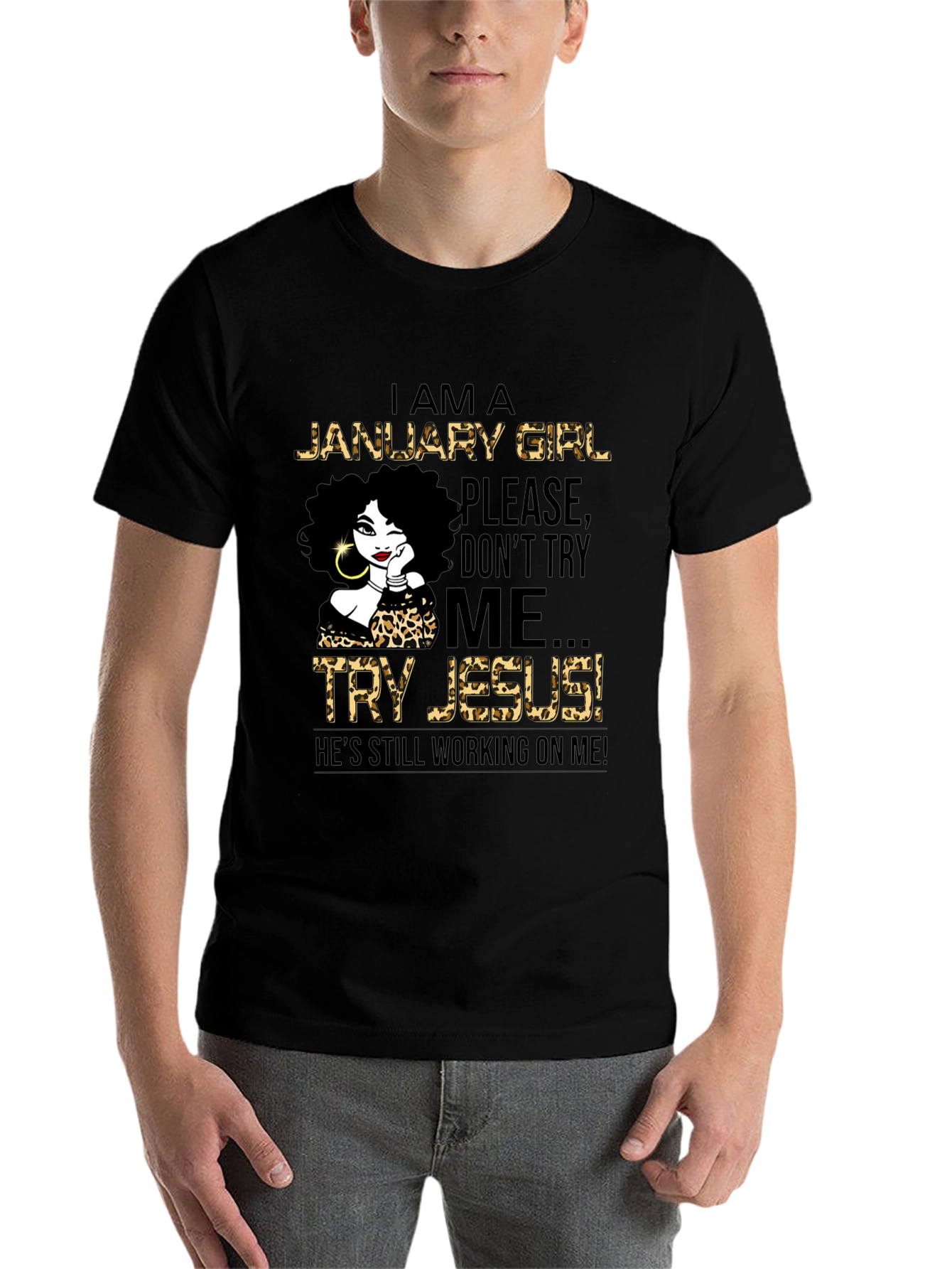 January Girl Leopard Print T-Shirt - 7
