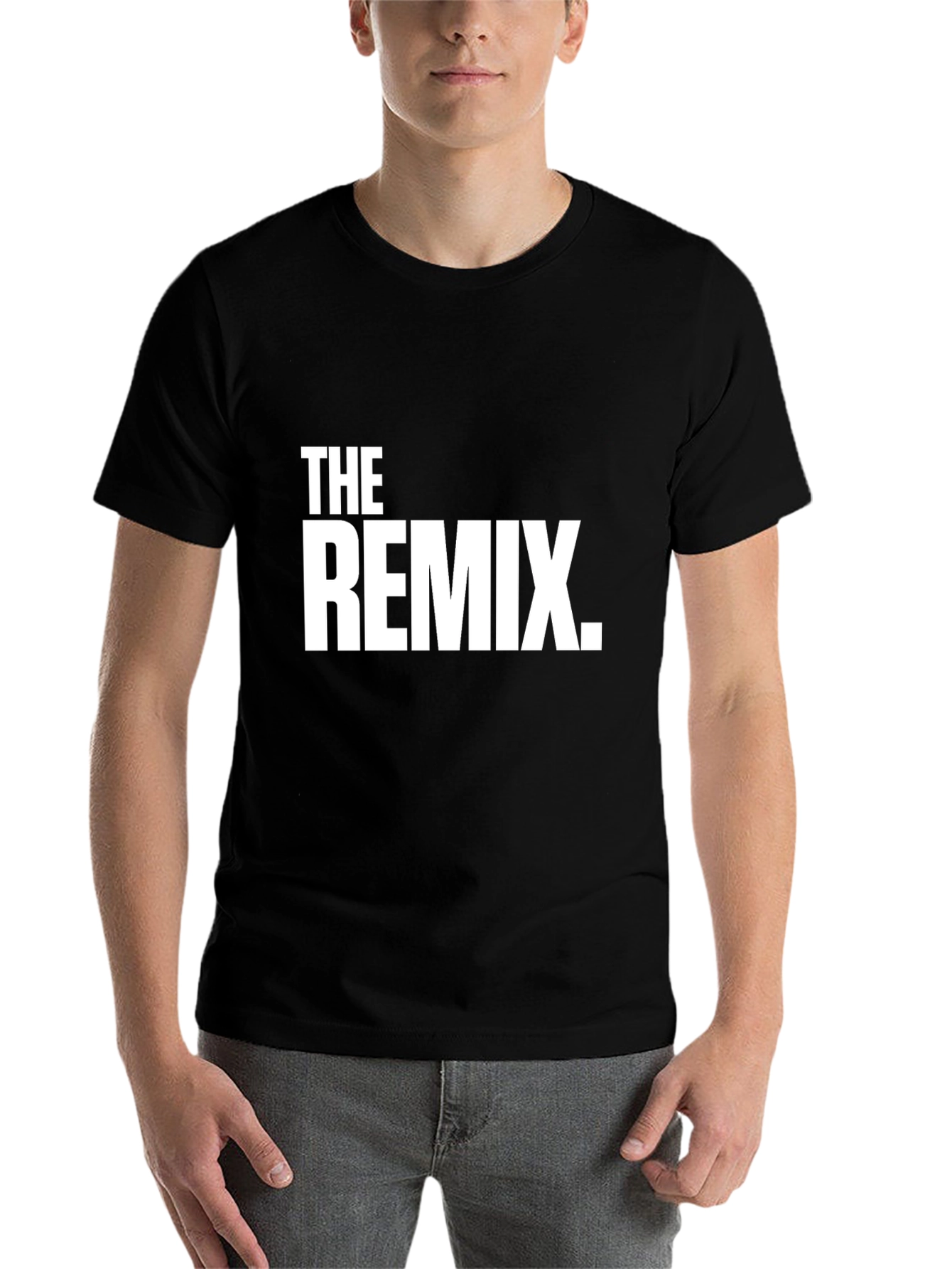 The Remix Black Cotton Graphic T-Shirt - 7