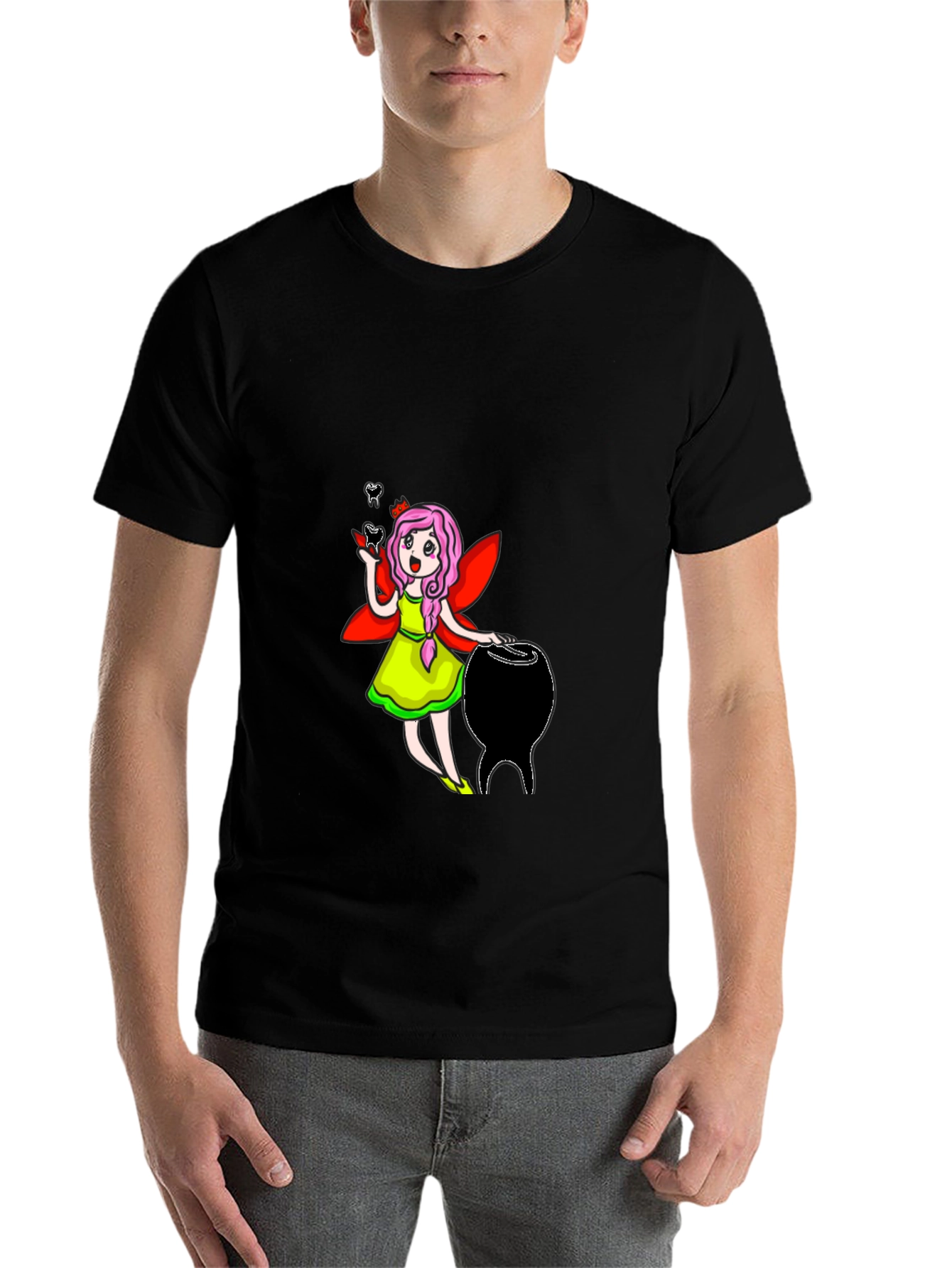Black Tooth Fairy Graphic T-Shirt view 7