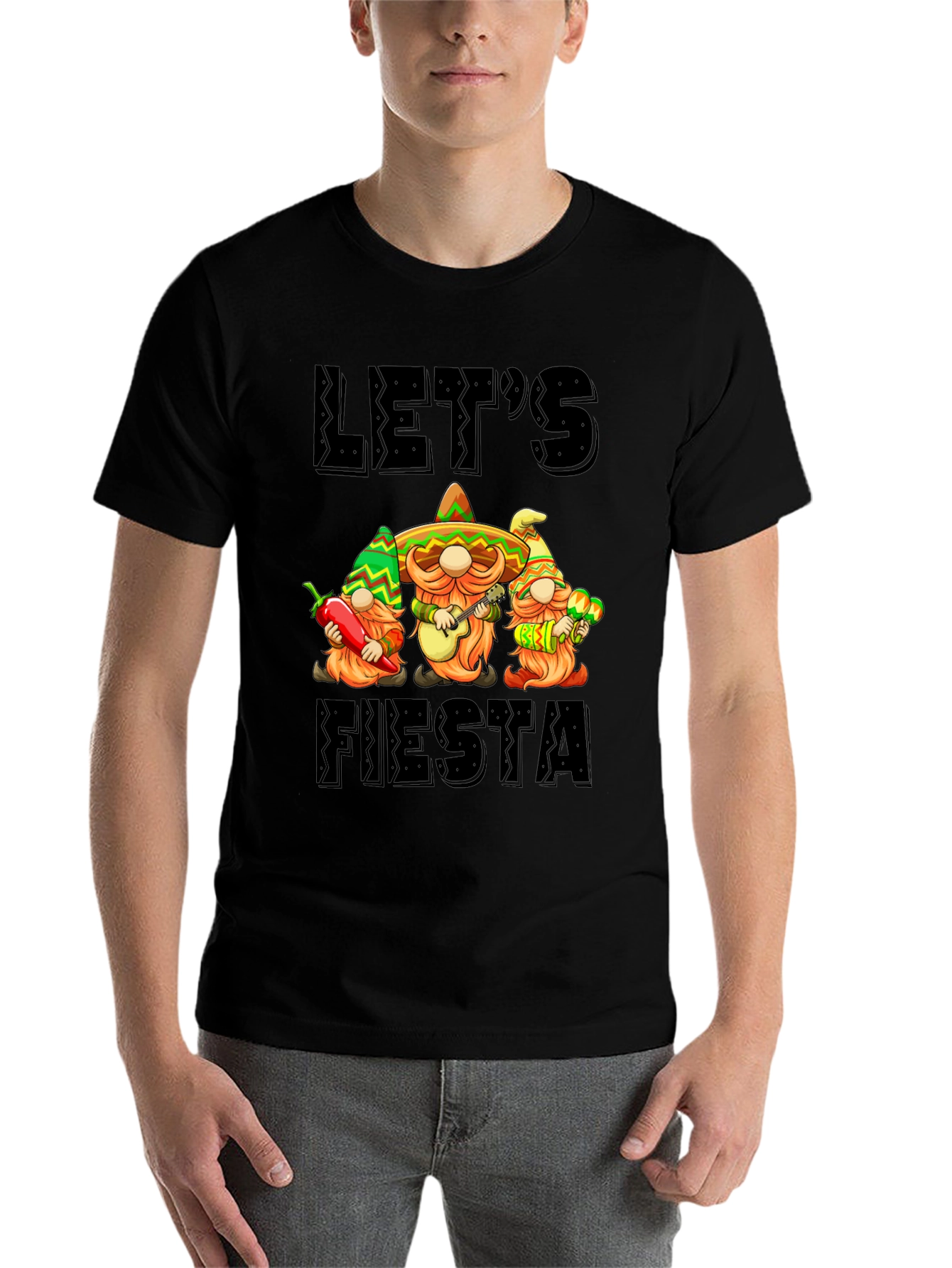Let's Fiesta Gnome Graphic Tee - 7