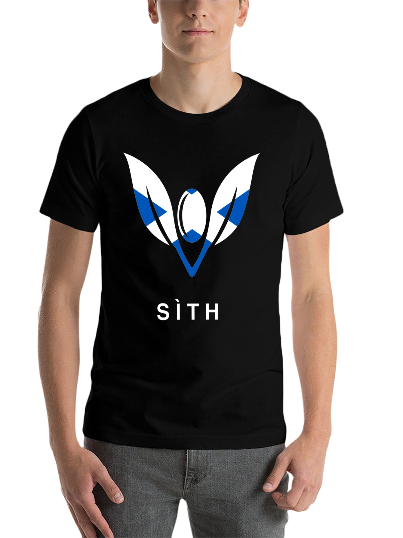 Black SITH Graphic Tee - Black Cotton Blend T-Shirt view 7