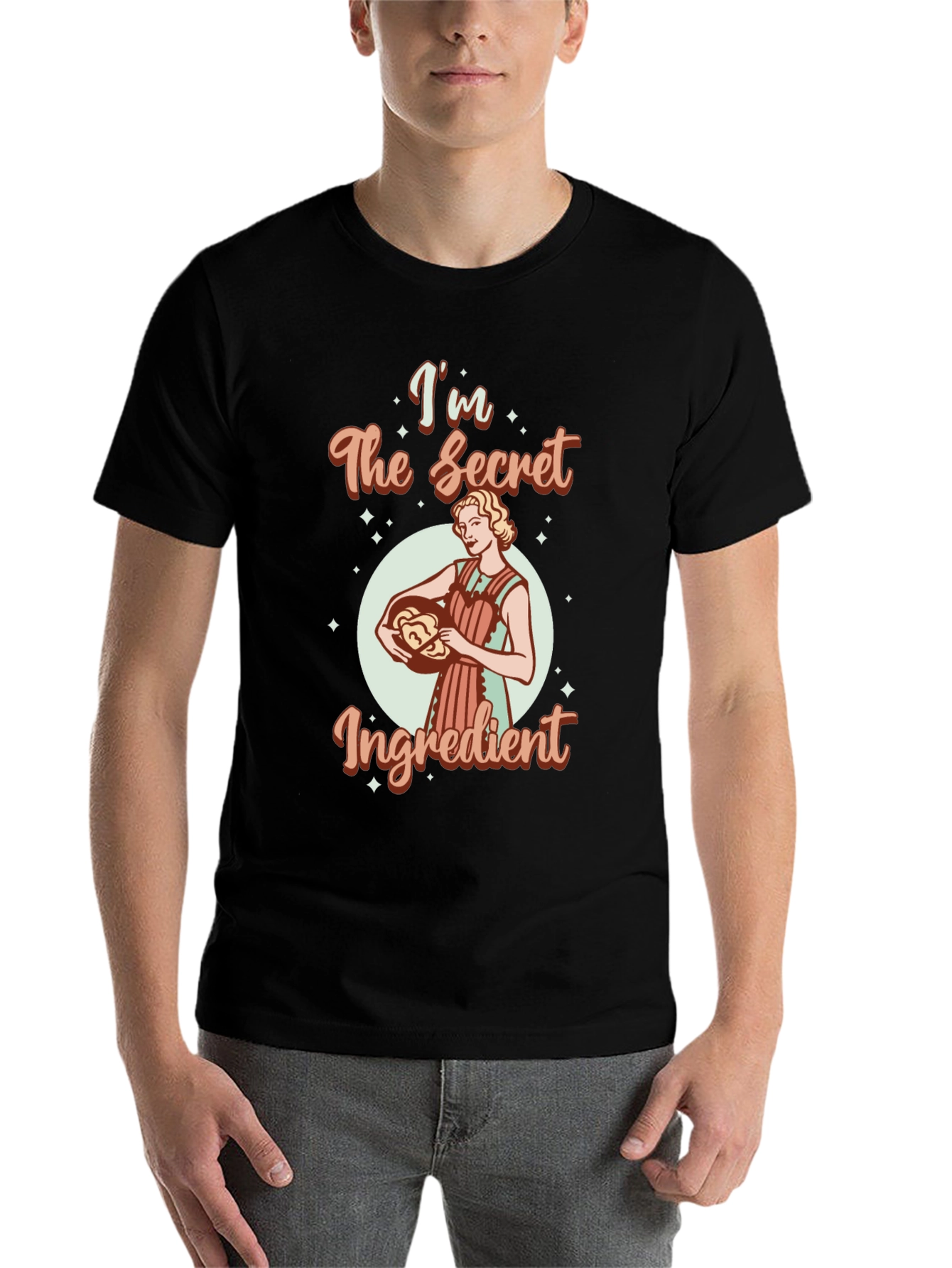 Black I'm The Secret Ingredient Graphic Tee view 7