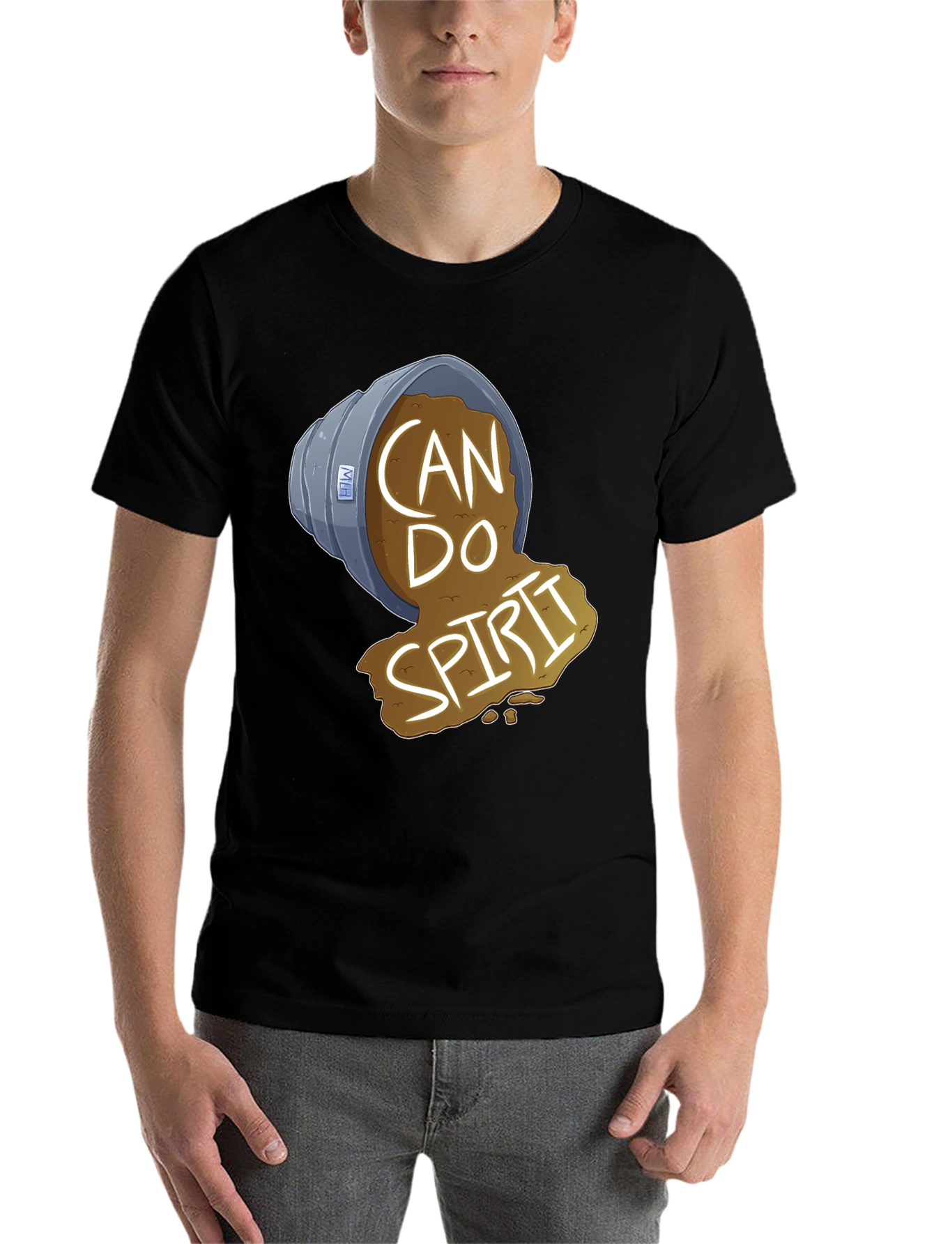 Black Can Do Spirit T-Shirt view 7