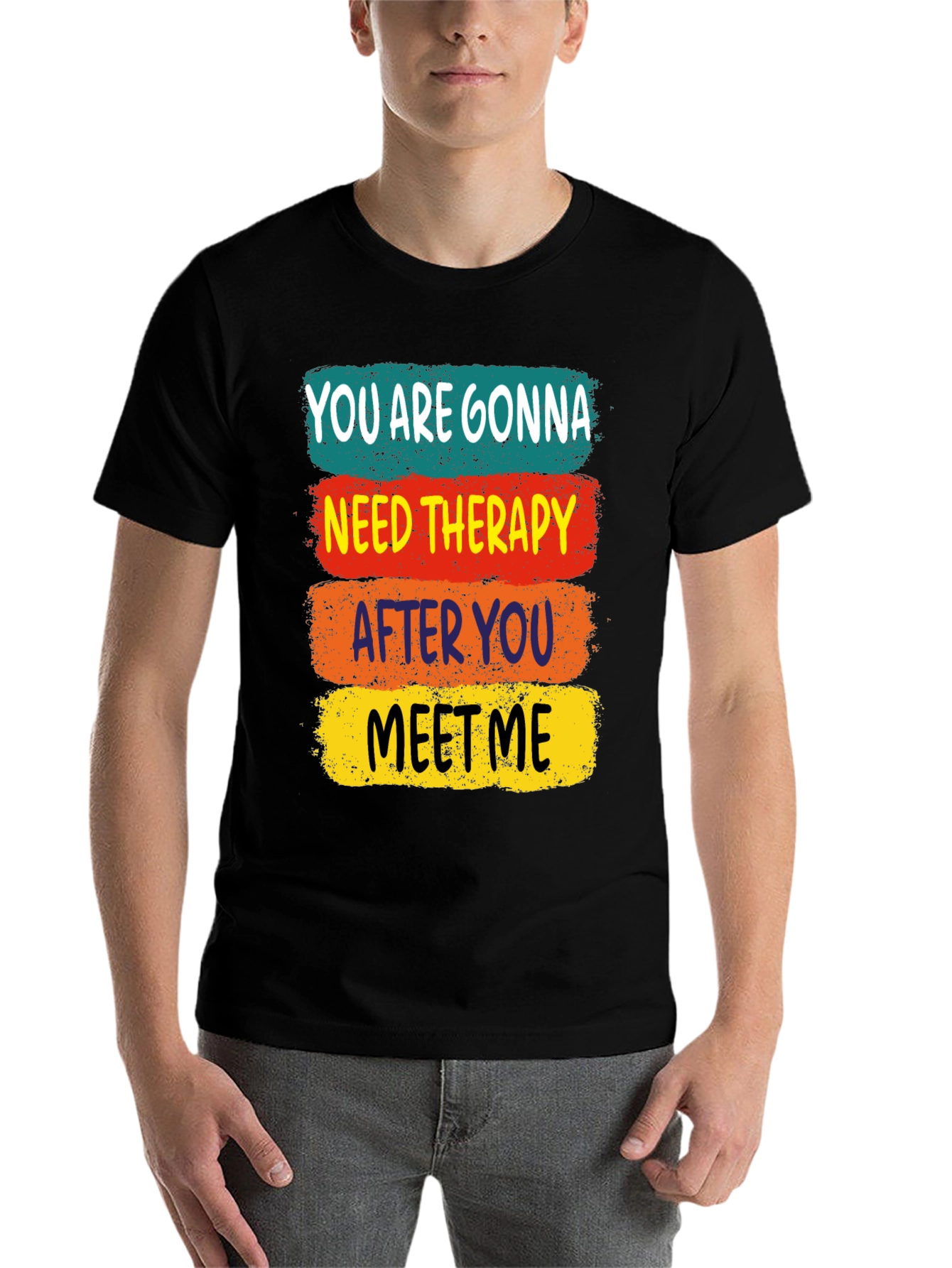 Black Need Therapy T-Shirt view 7