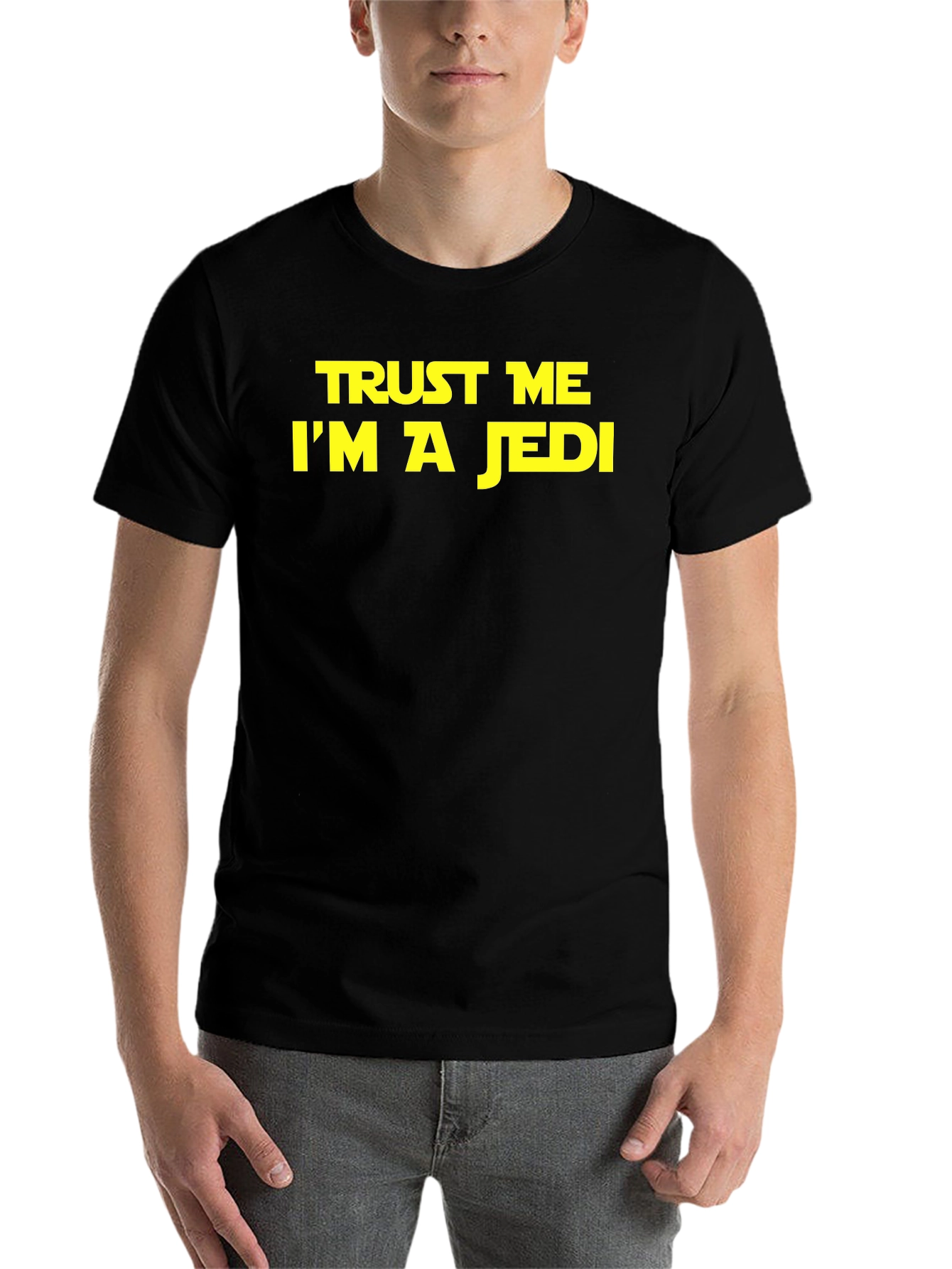 Black Trust Me I'm A Jedi T-Shirt - Black view 7