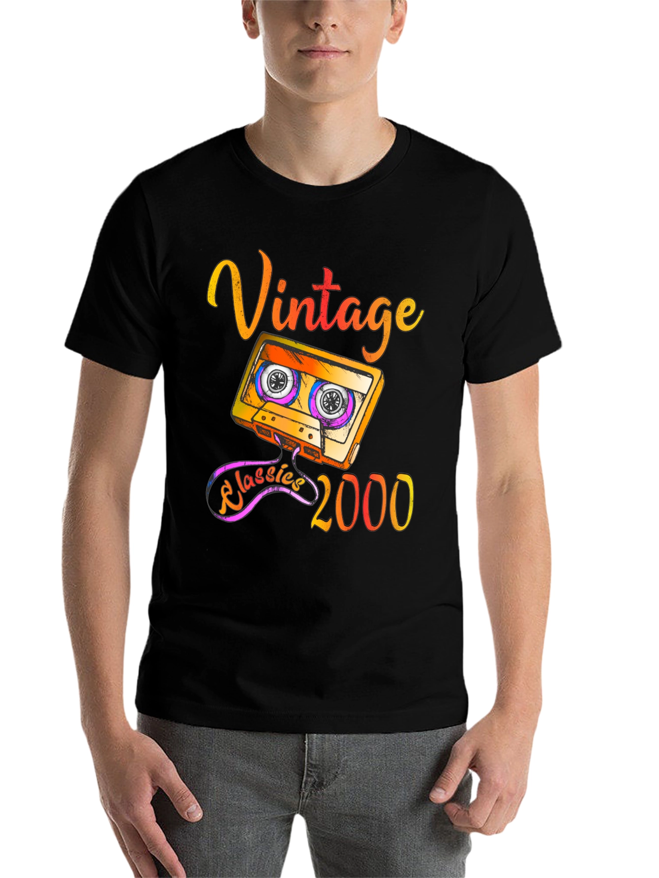 Black Vintage Classics 2000 Graphic Tee view 7