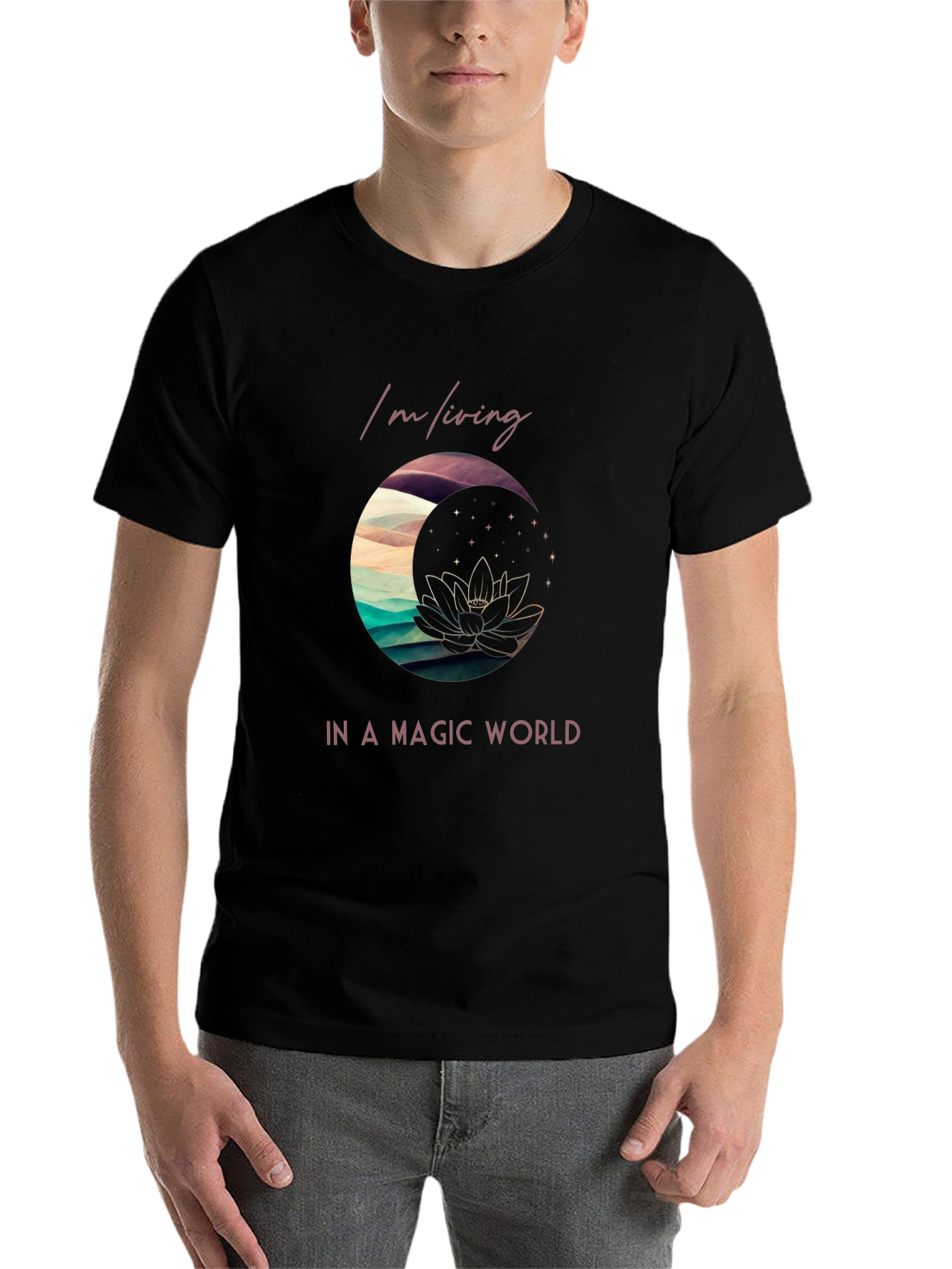 Black Magic World Graphic Tee - Unique Design, Comfy Fit view 7