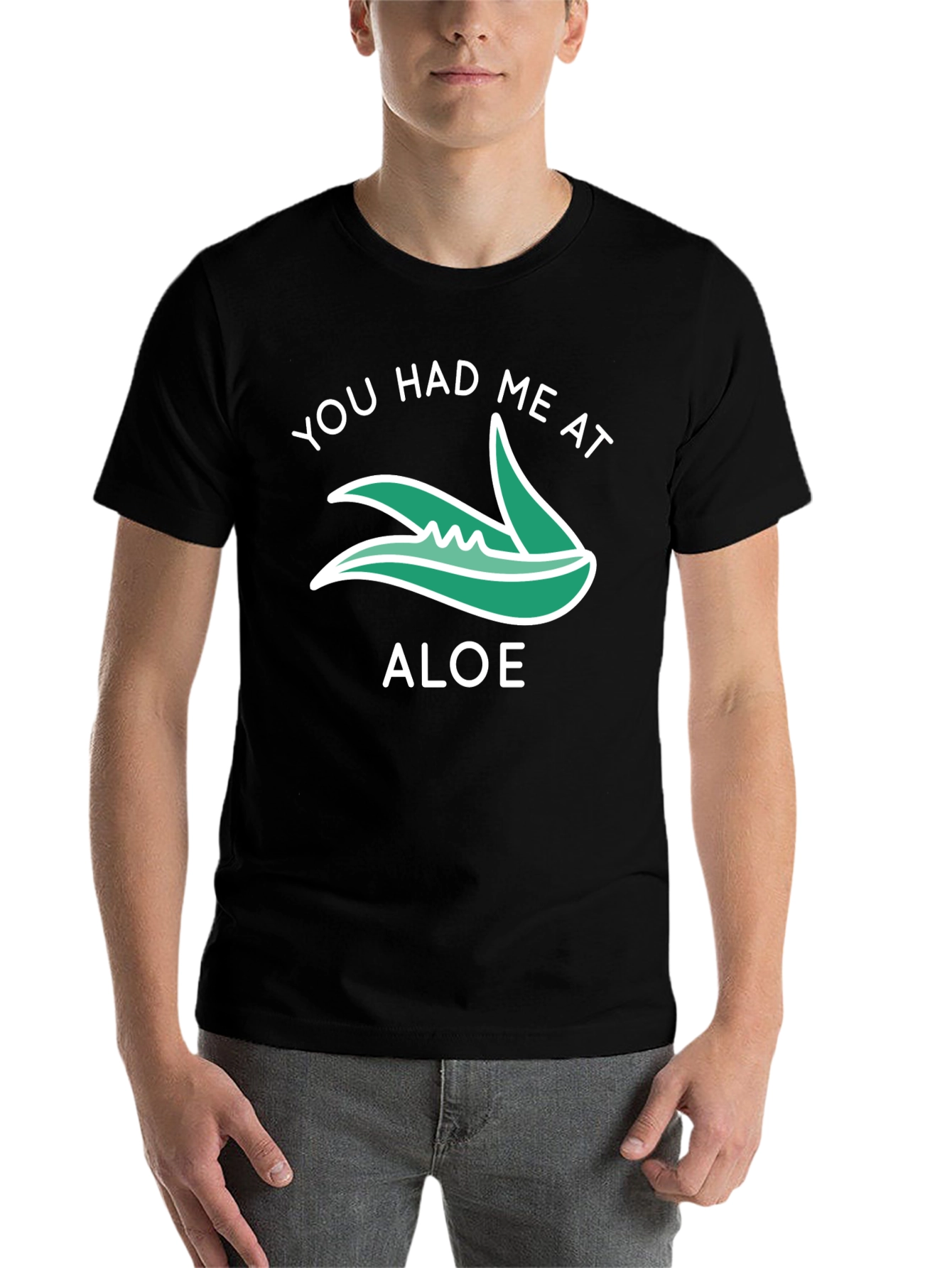 Black You Had Me At Aloe T-Shirt view 7