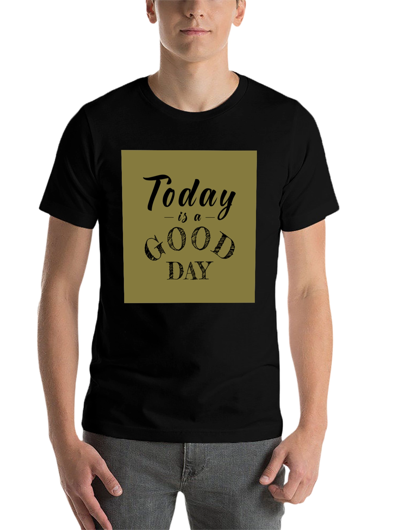 Black Today is a Good Day Graphic Tee view 7
