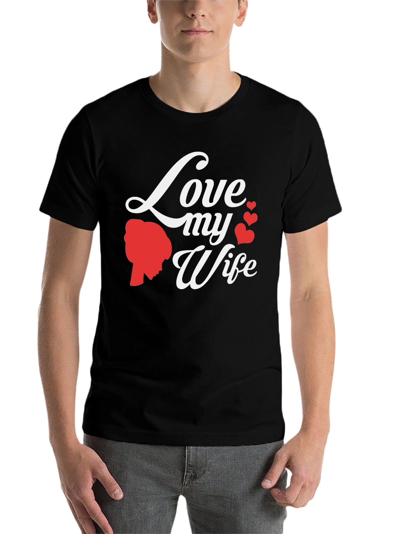 Black Love My Wife Graphic Tee view 7