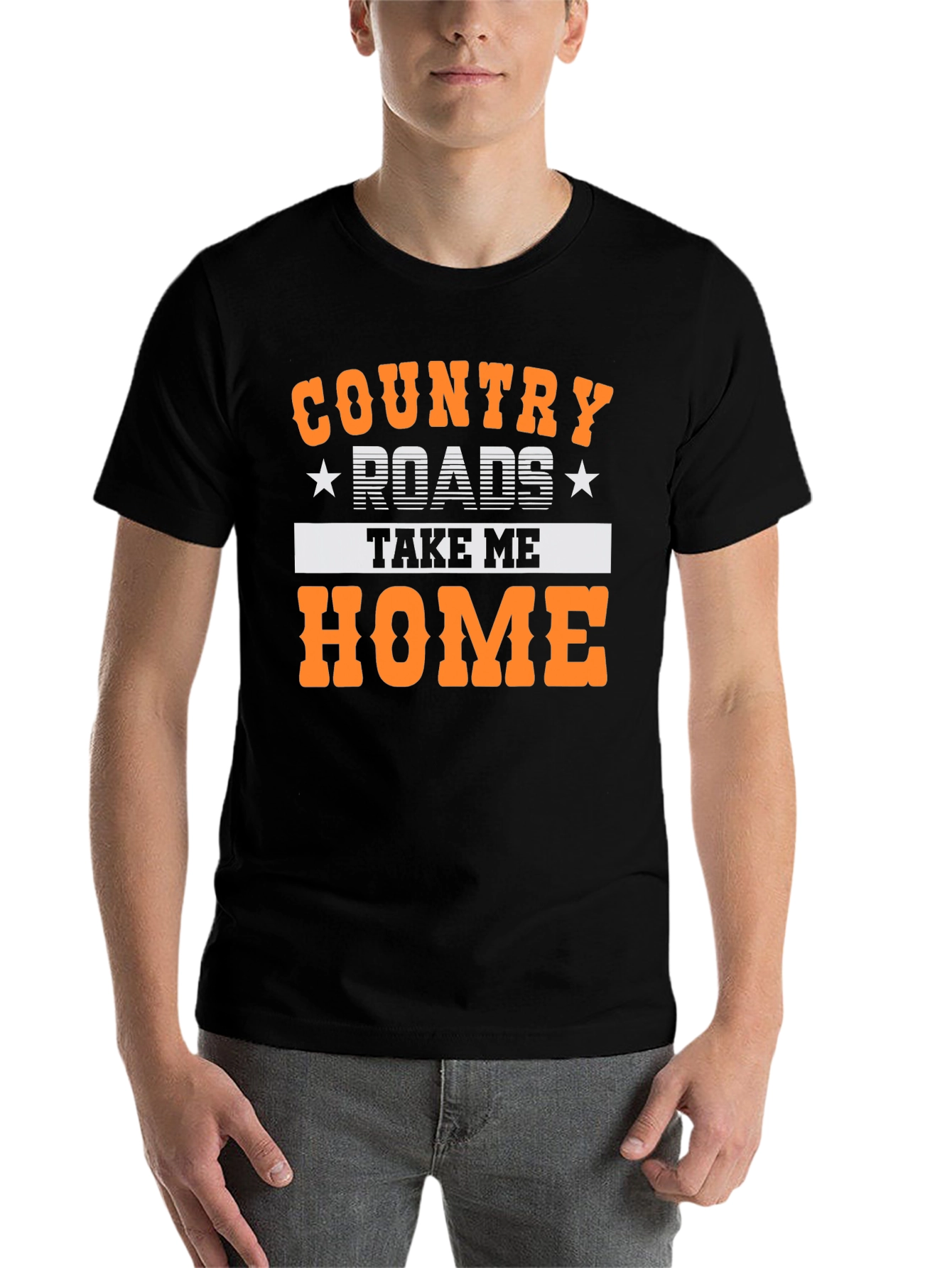 Black Country Roads Take Me Home T-Shirt view 7