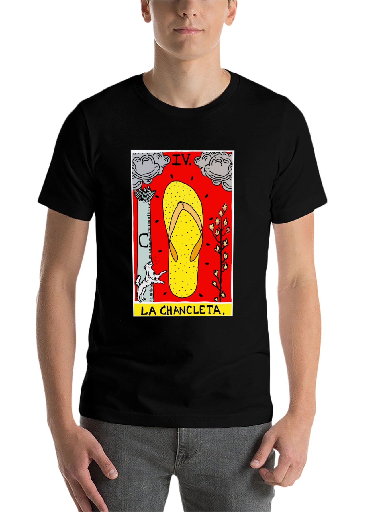 Black La Chanclata Graphic Tee view 7