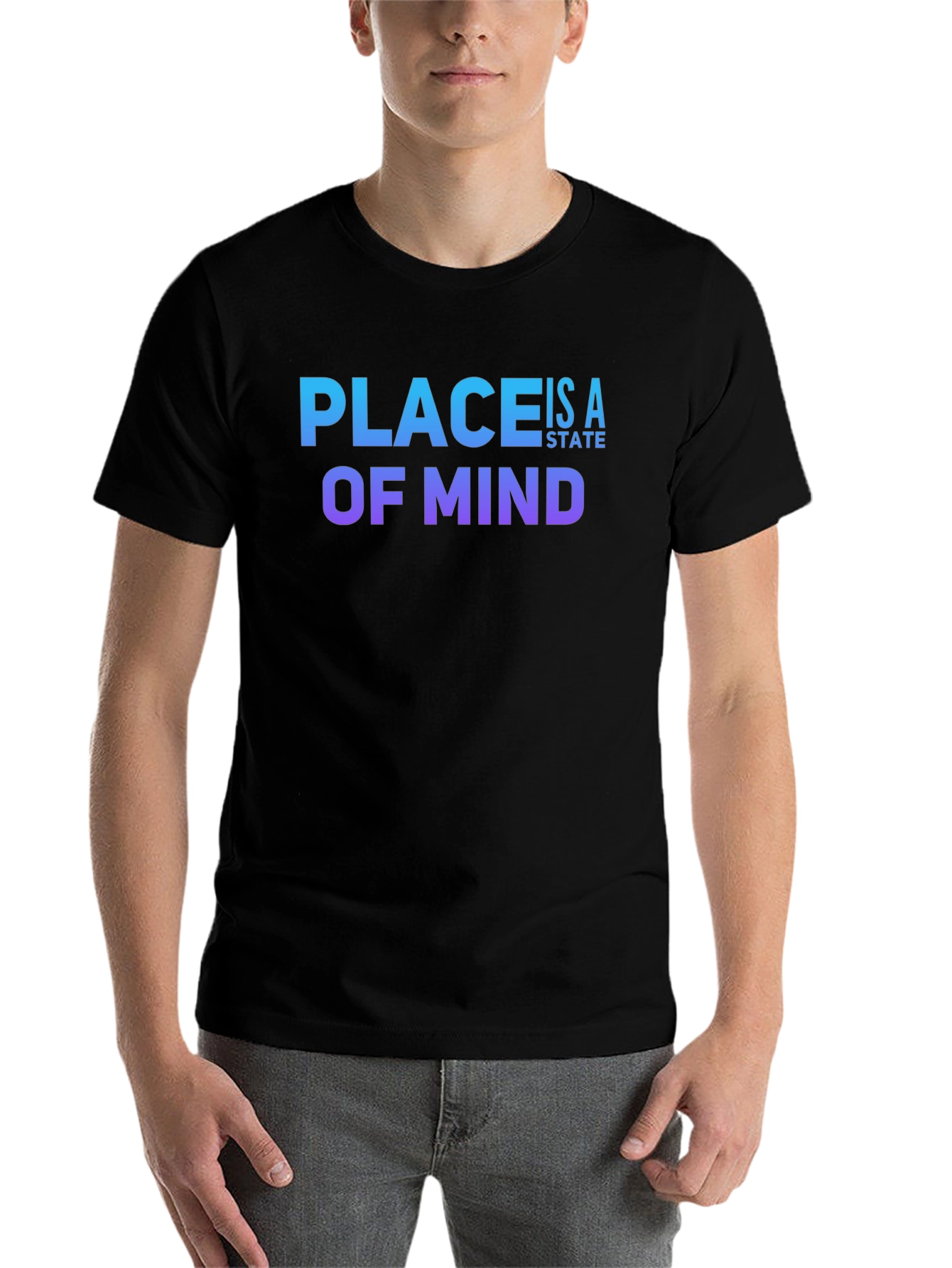 Black Place Is A State Of Mind T-Shirt view 7