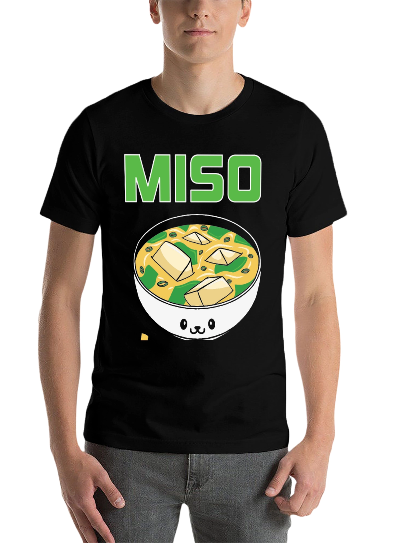 Black Miso Soup Cute Kawaii T-Shirt view 7