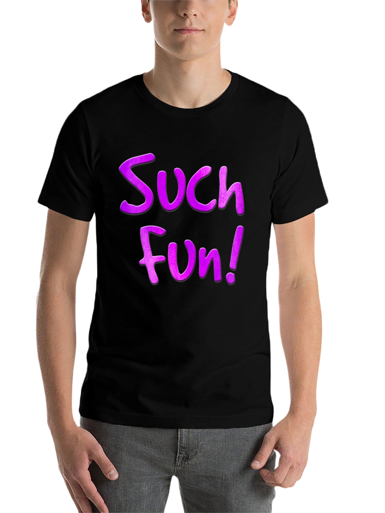 Black Such Fun! Graphic Novelty T-Shirt view 7