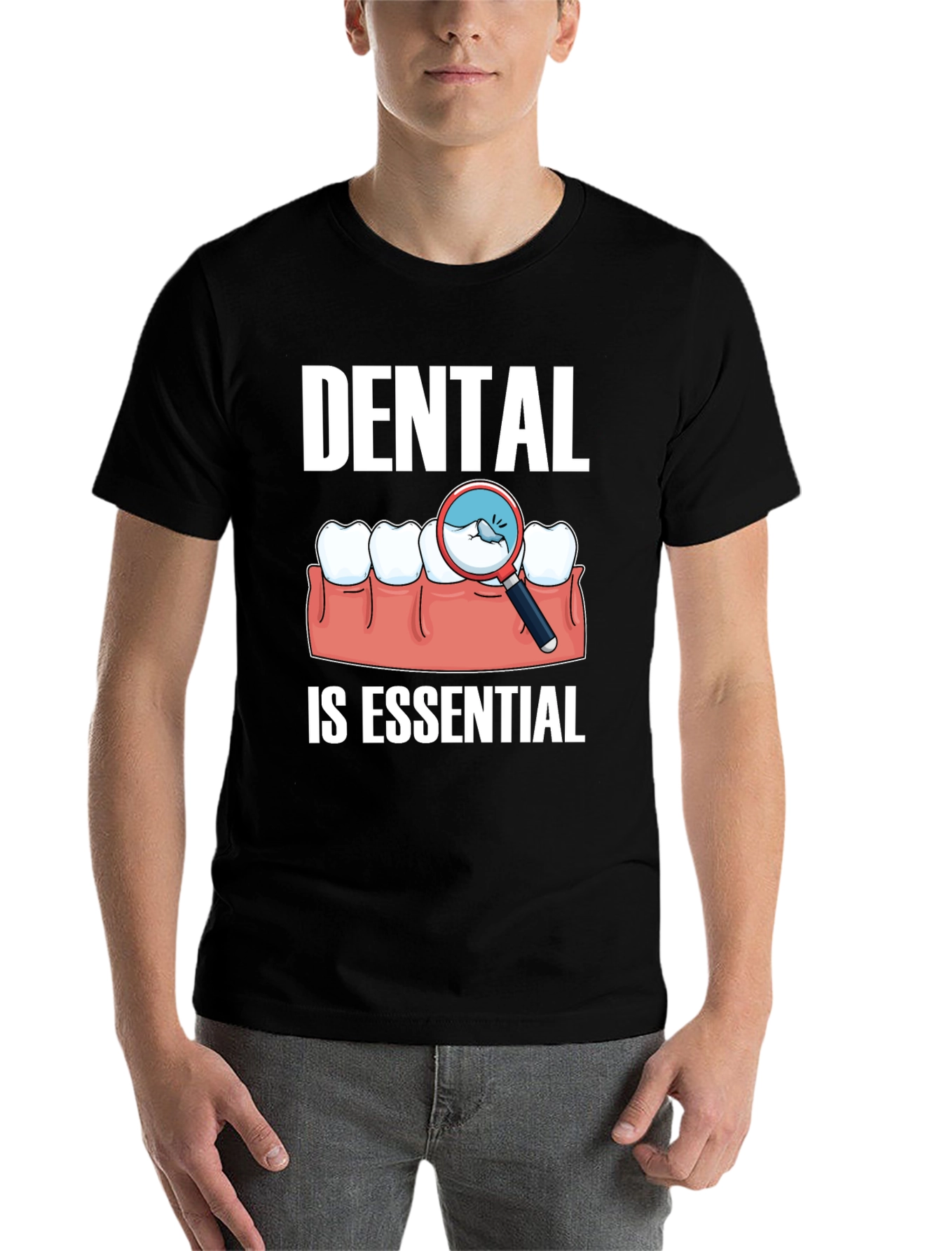 Black Dental Is Essential Graphic Tee view 7