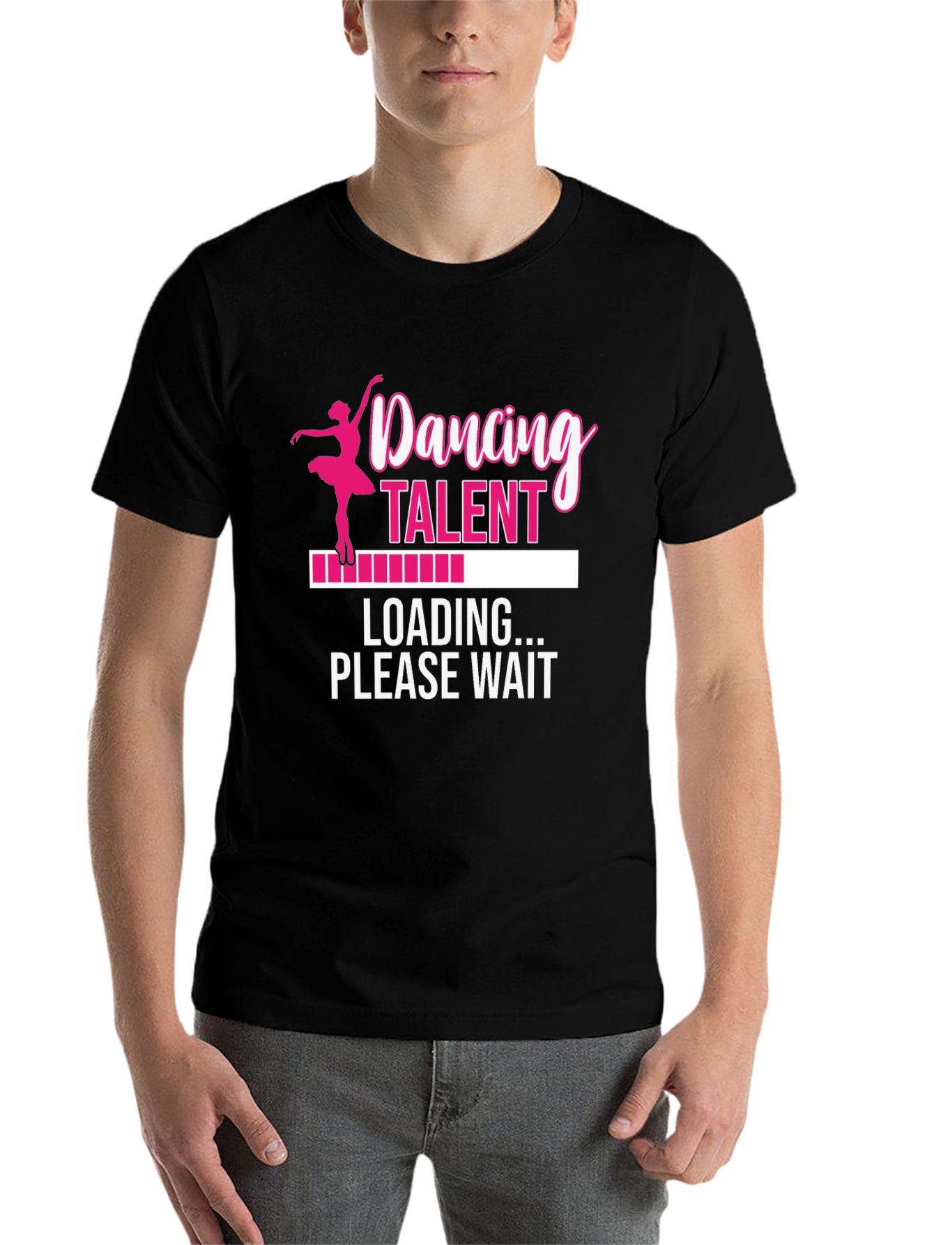 Black Dancing Talent Loading T-Shirt view 7