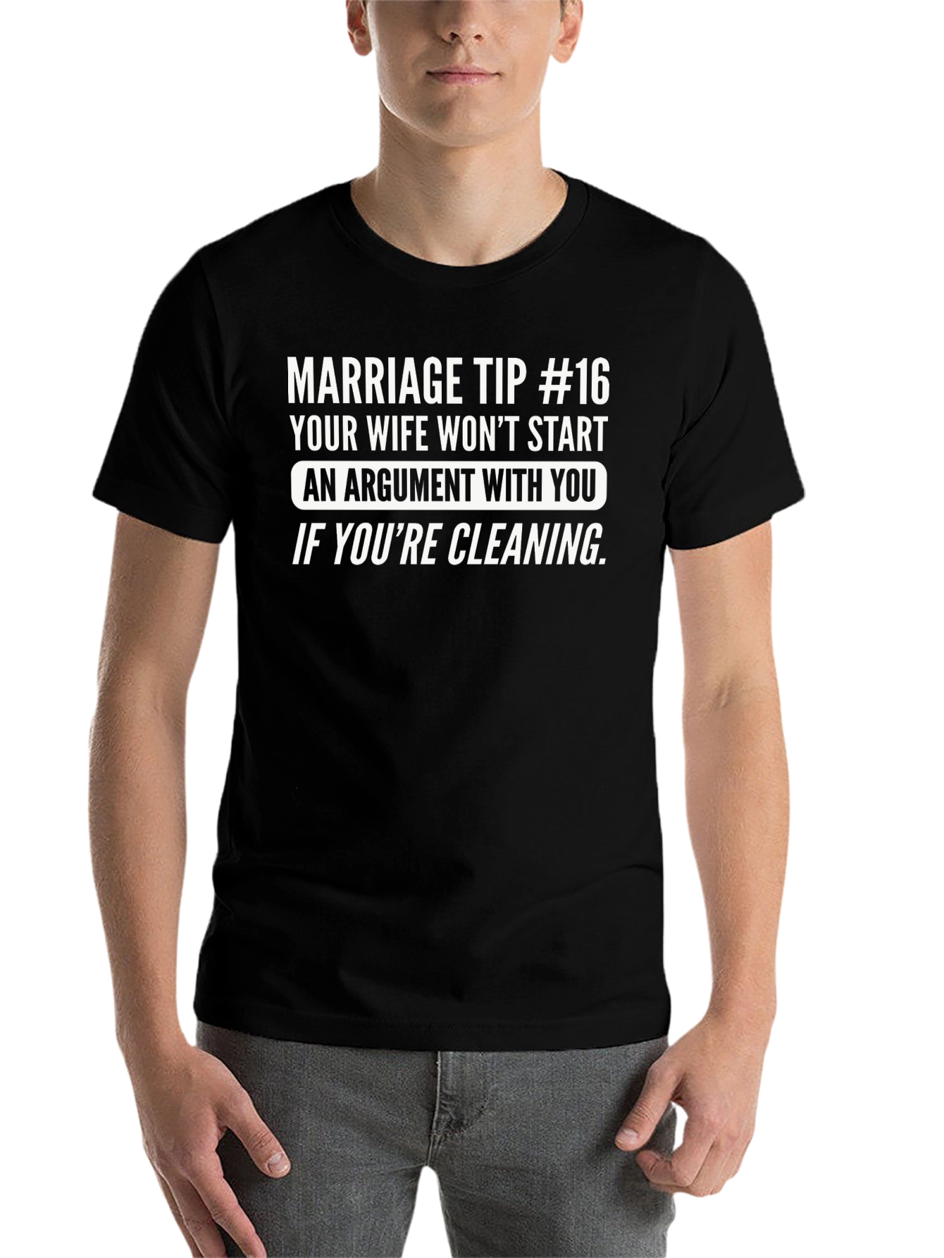 Black Marriage Tip #16 Graphic T-Shirt view 7